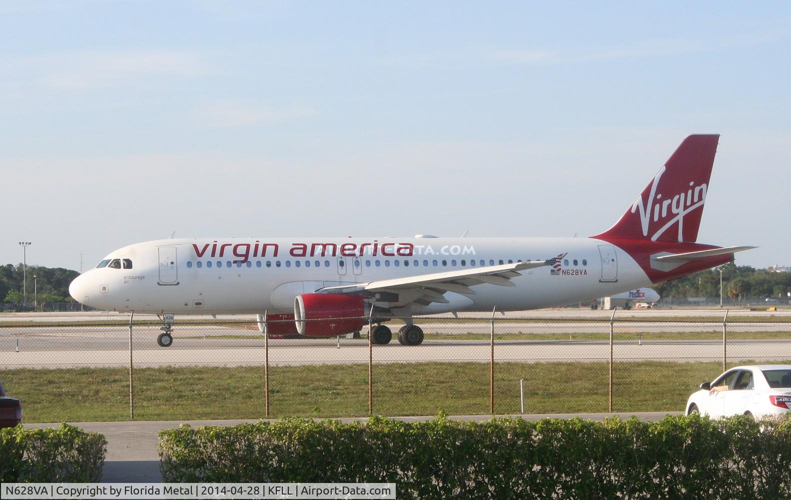 N628VA, 2007 Airbus A320-214 C/N 2993, VRD A320 zx FLL-SFO