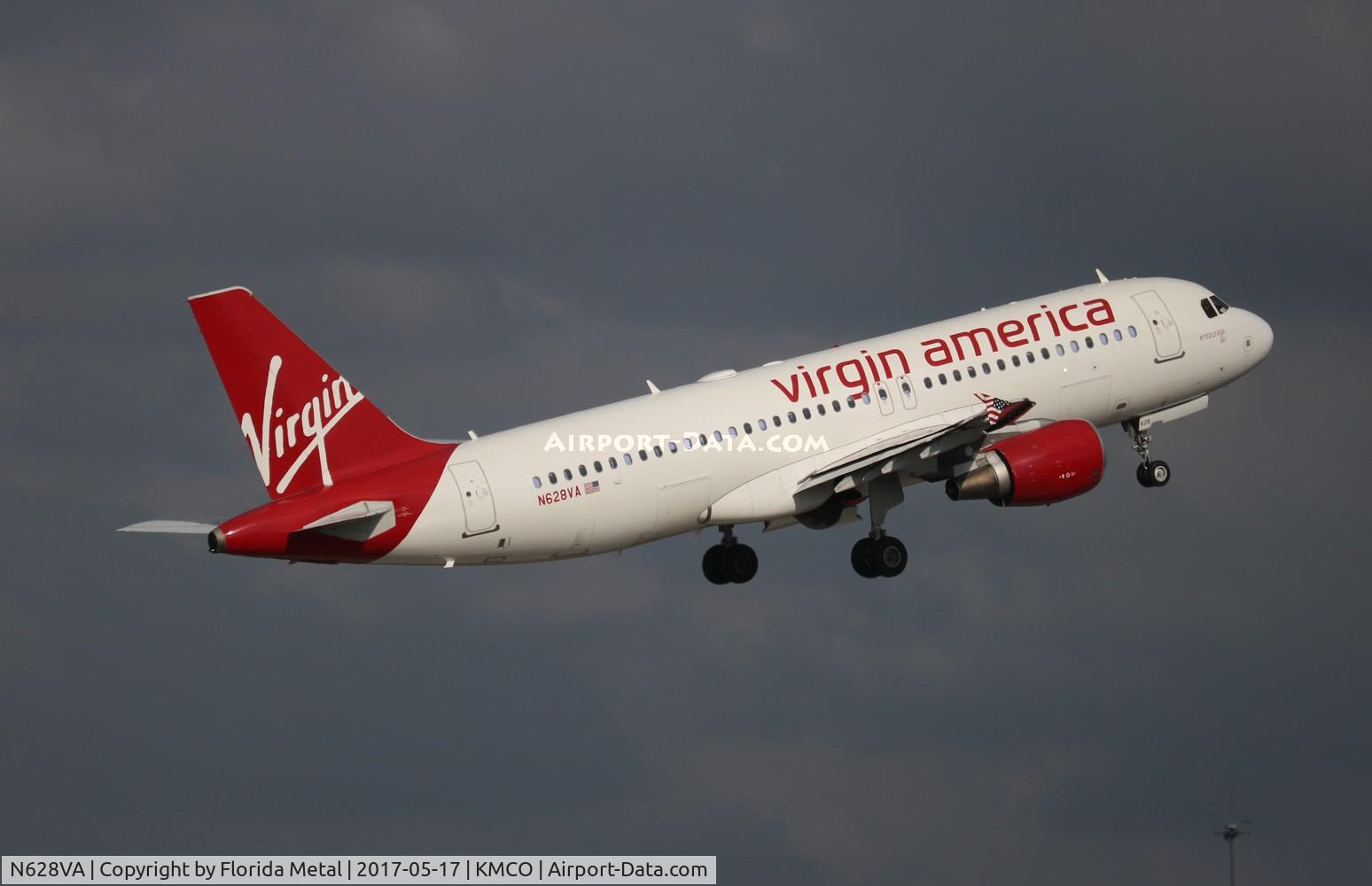 N628VA, 2007 Airbus A320-214 C/N 2993, VRD A320 zx MCO-SFO