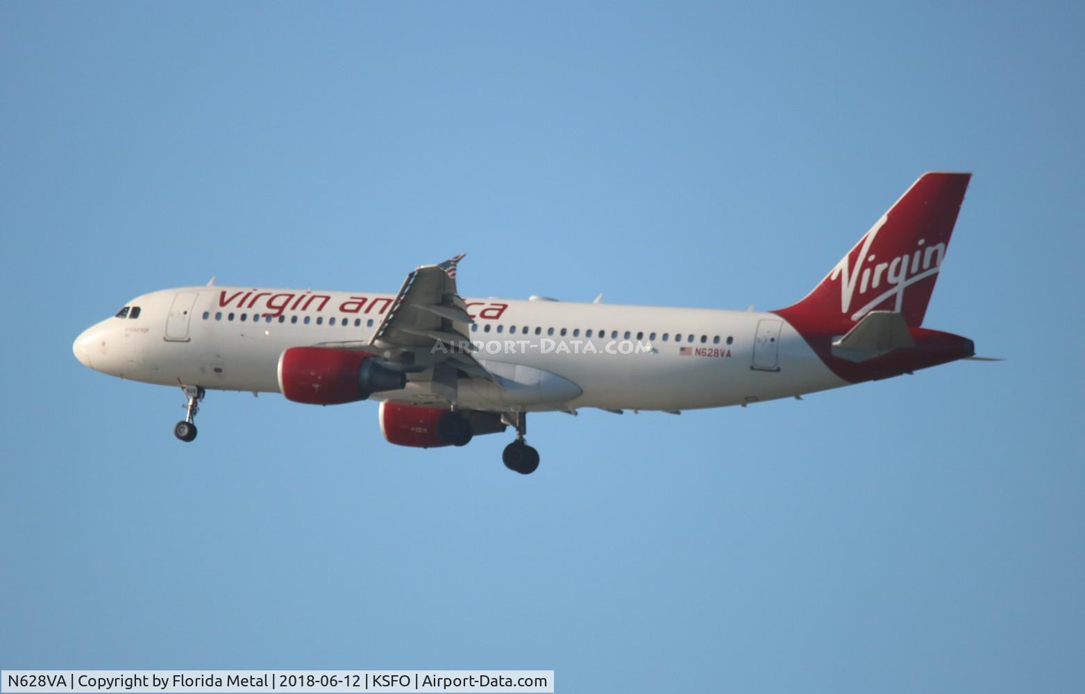 N628VA, 2007 Airbus A320-214 C/N 2993, VRD A320 zx MMPR-SFO