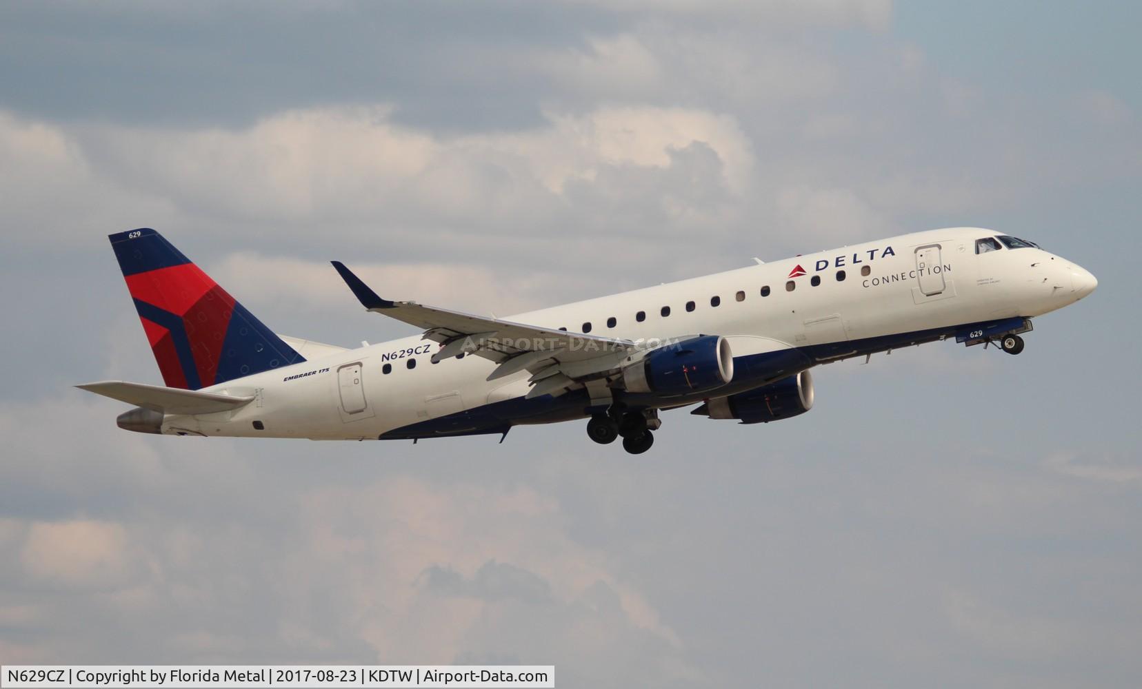 N629CZ, 2008 Embraer 175LR (ERJ-170-200LR) C/N 17000236, CPZ/DAL E175 zx DTW-MMMY