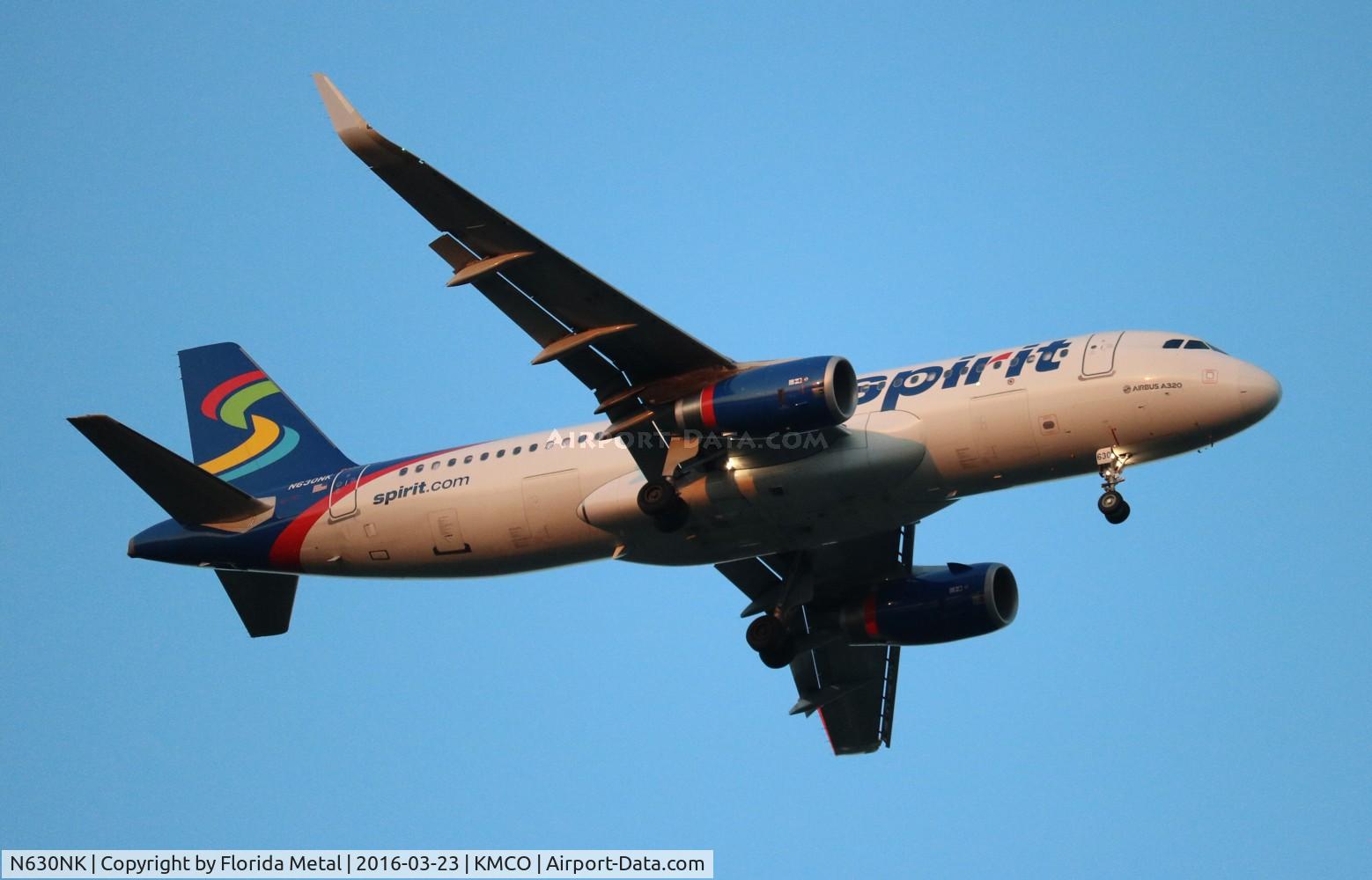 N630NK, 2014 Airbus A320-232 C/N 6304, NKS A320 blue/white zx ATL-MCO