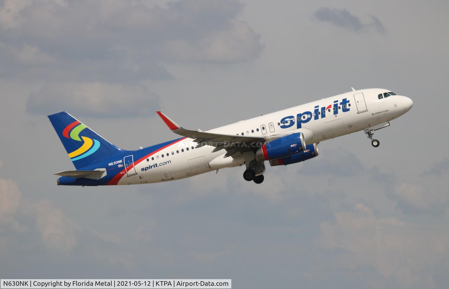N630NK, 2014 Airbus A320-232 C/N 6304, NKS A320 blue/white zx TPA-IAH