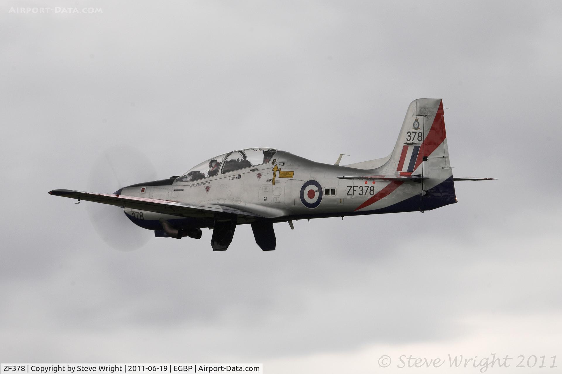 ZF378, 1992 Short S-312 Tucano T1 C/N S121/T92, Cotswold Airport, Kemble. UK