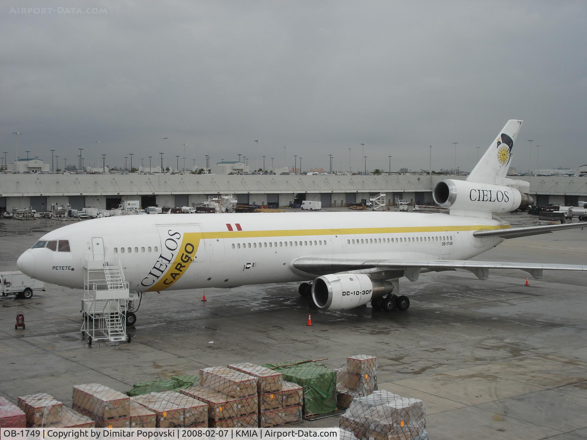 OB-1749, 1973 McDonnell Douglas DC-10-30CF C/N 46891, DC10-30F