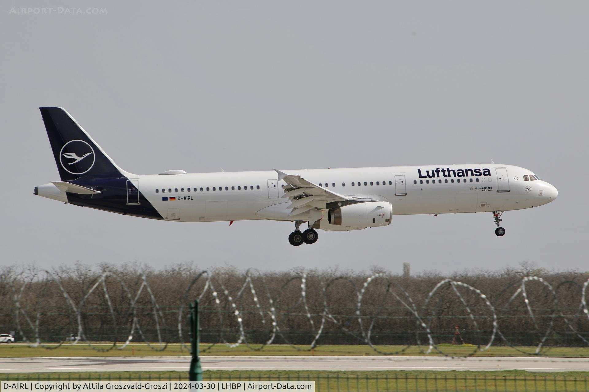 D-AIRL, 1994 Airbus A321-131 C/N 505, LHBP/BUD - Liszt Ferenc International Airport, Hungary
