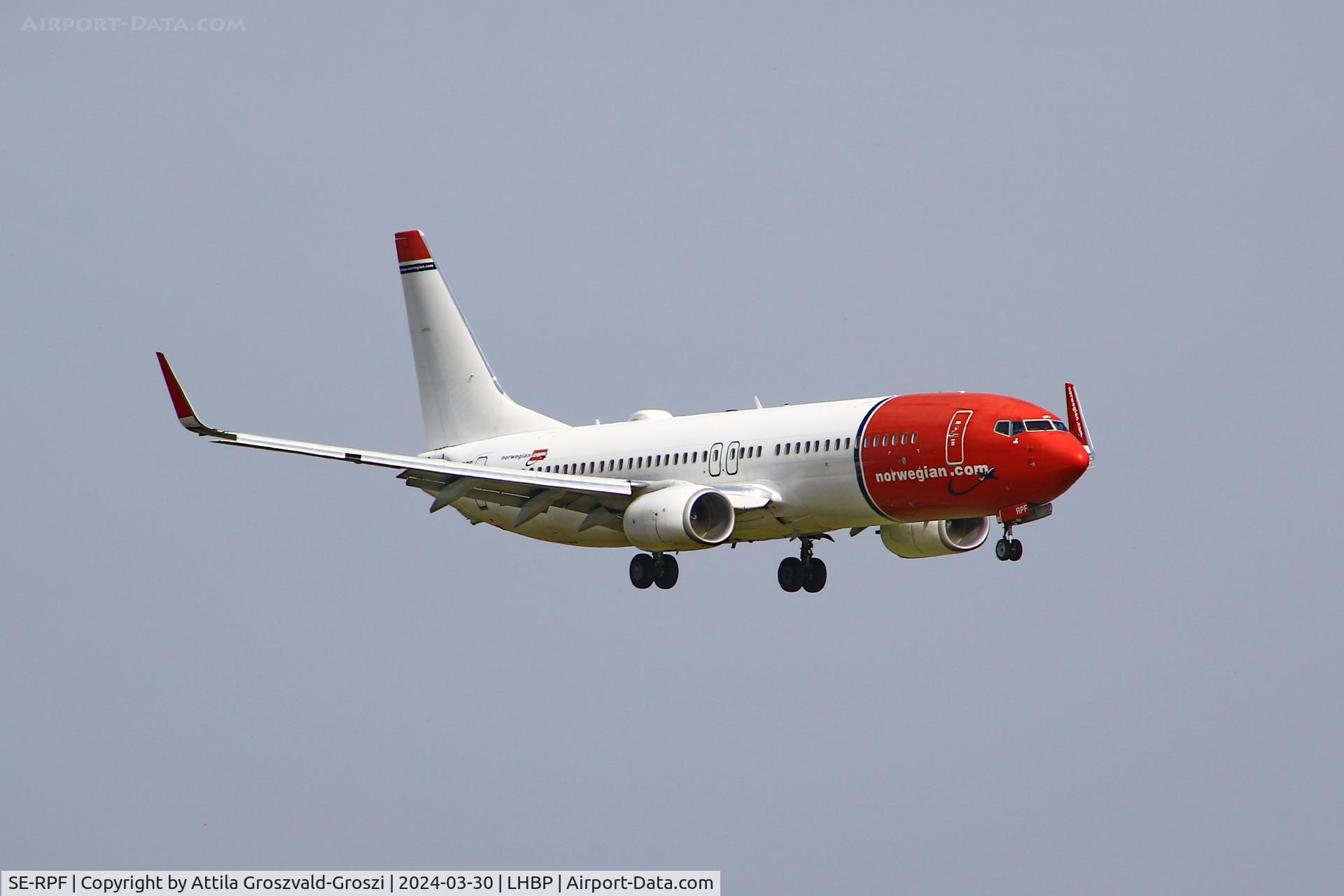 SE-RPF, 2016 Boeing 737-8JP C/N 42076, LHBP/BUD - Liszt Ferenc International Airport, Hungary
