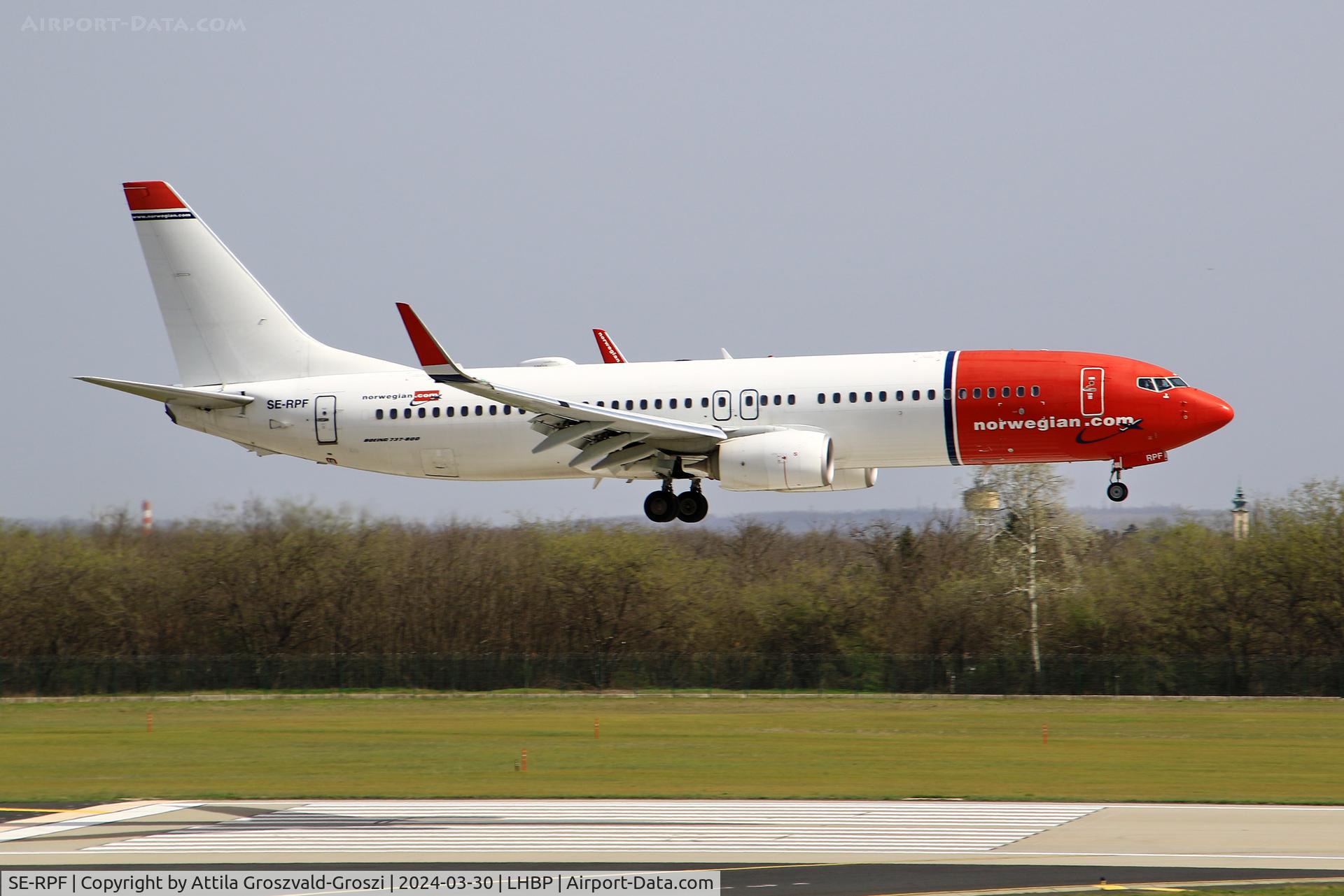 SE-RPF, 2016 Boeing 737-8JP C/N 42076, LHBP/BUD - Liszt Ferenc International Airport, Hungary