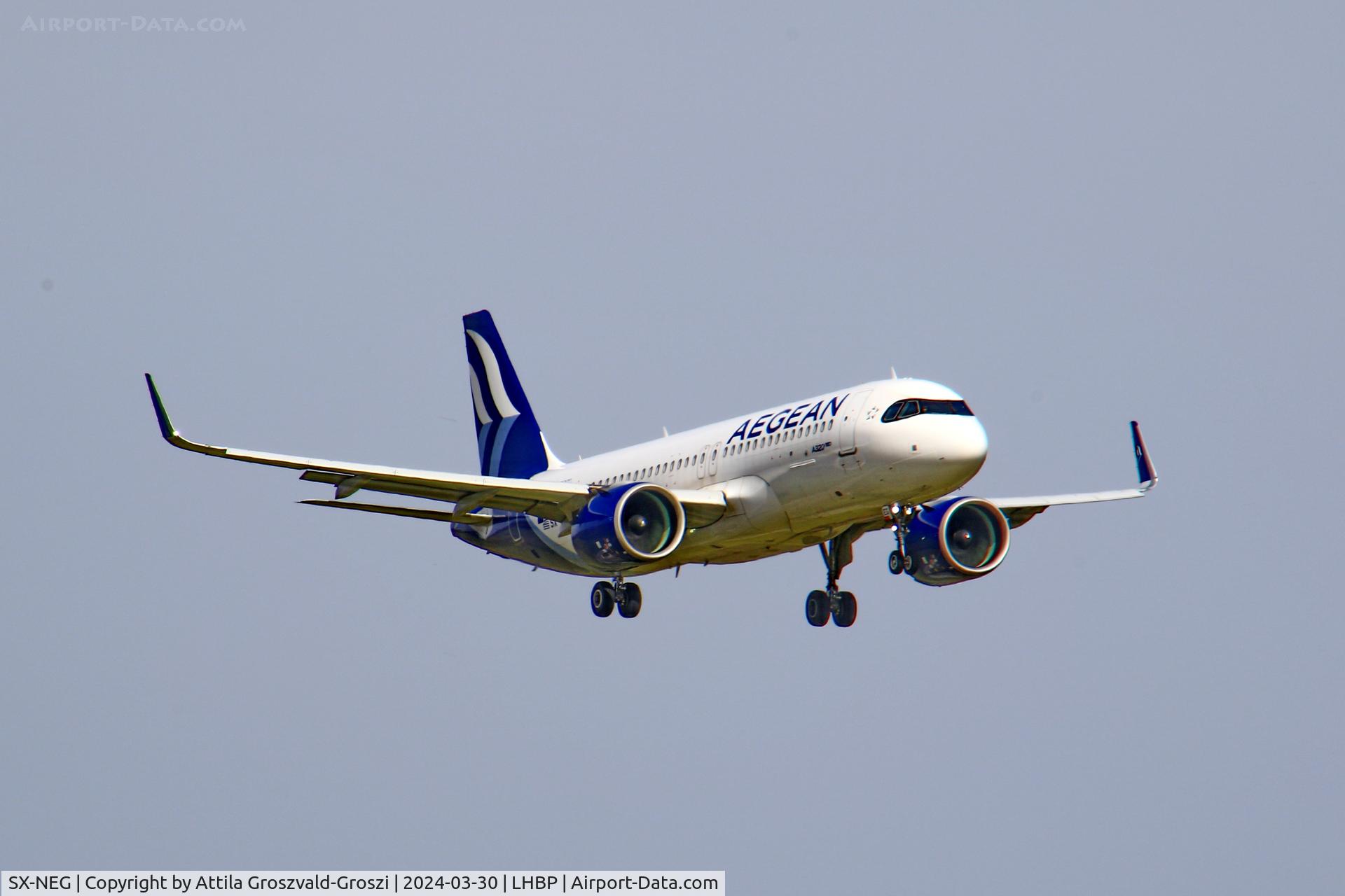 SX-NEG, 2023 Airbus A320-271N C/N 11132, LHBP/BUD - Liszt Ferenc International Airport, Hungary