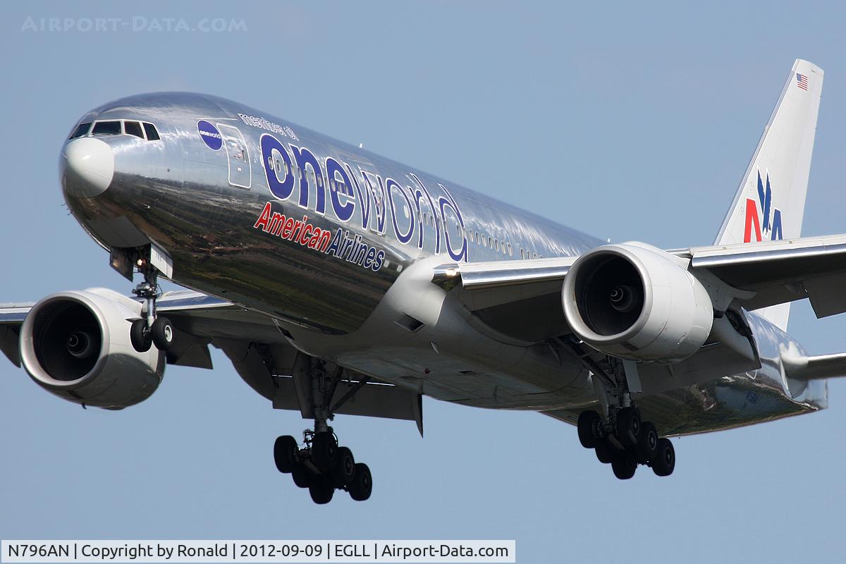 N796AN, 2000 Boeing 777-223 C/N 30796, at lhr
