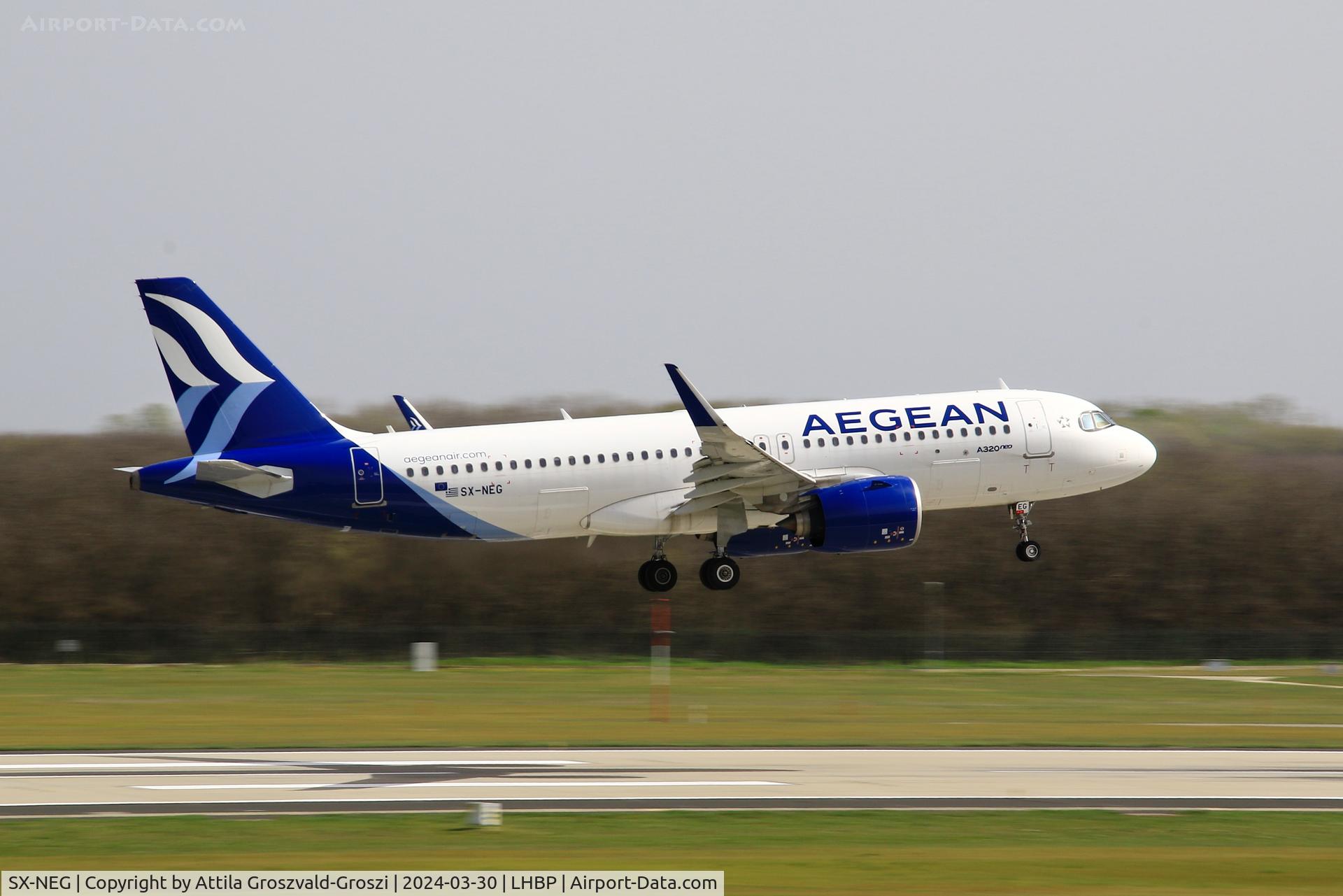 SX-NEG, 2023 Airbus A320-271N C/N 11132, LHBP/BUD - Liszt Ferenc International Airport, Hungary