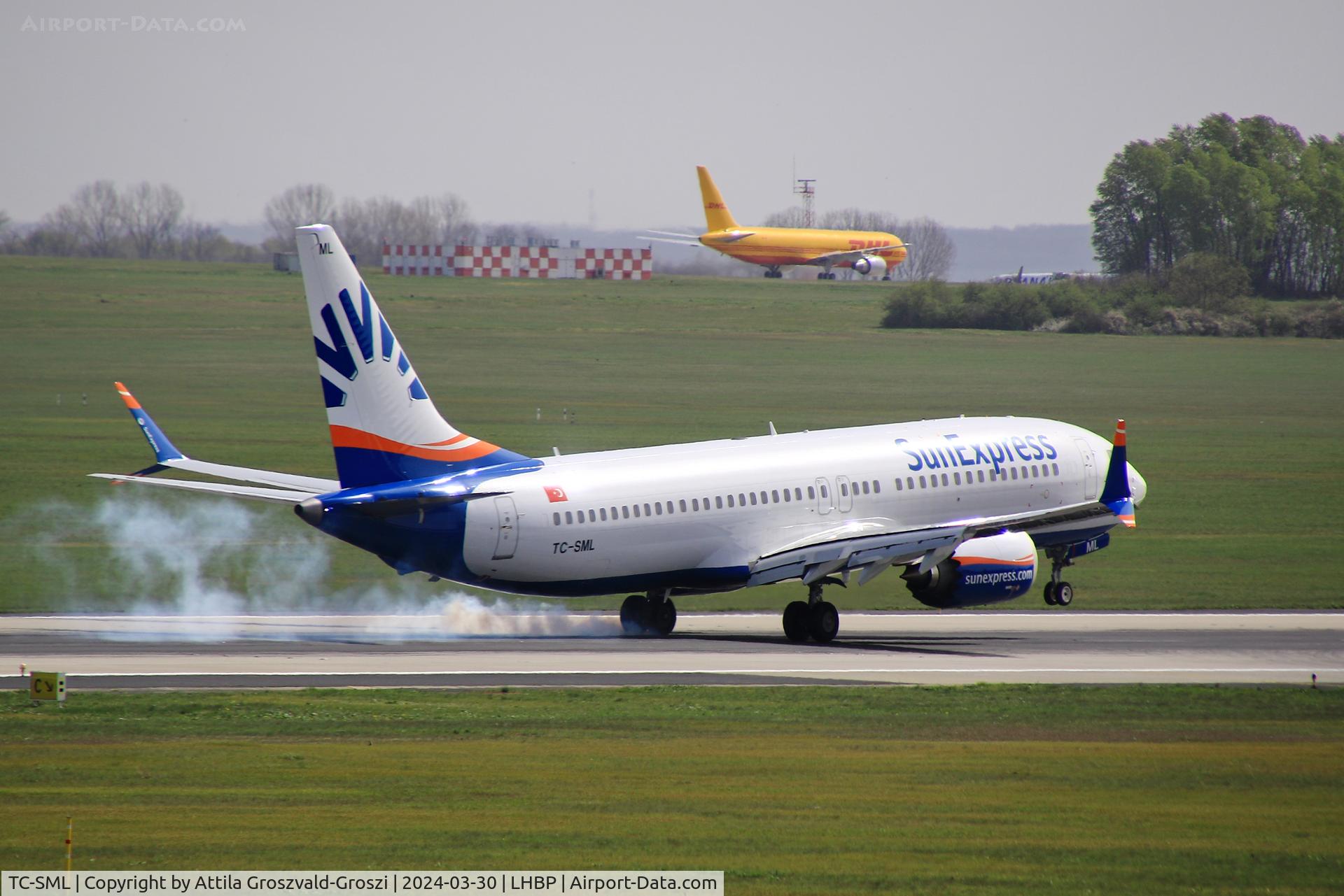 TC-SML, 2023 Boeing 737-8 MAX C/N 61337, LHBP/BUD - Liszt Ferenc International Airport, Hungary