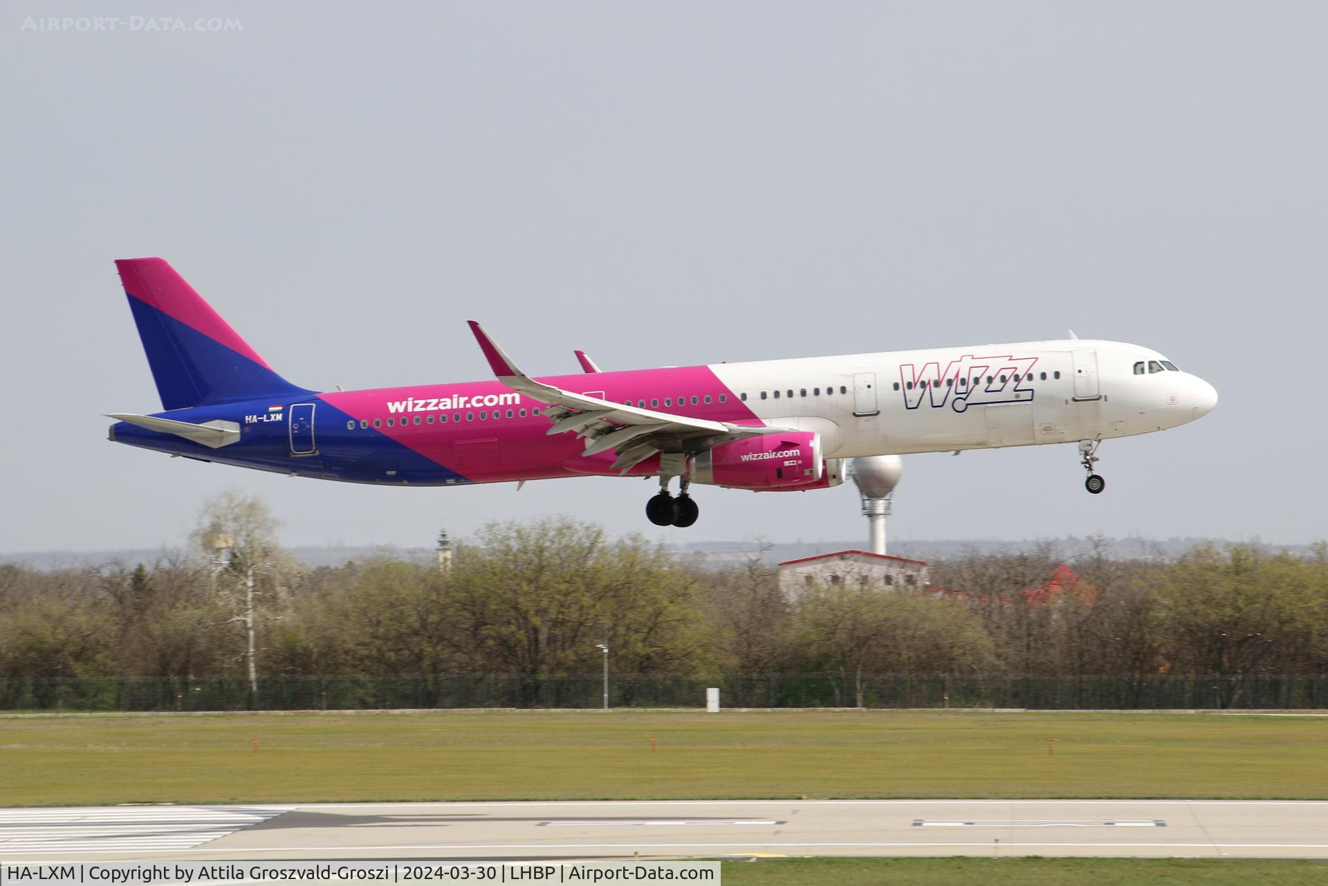 HA-LXM, 2017 Airbus A321-231 C/N 7528, LHBP/BUD - Liszt Ferenc International Airport, Hungary