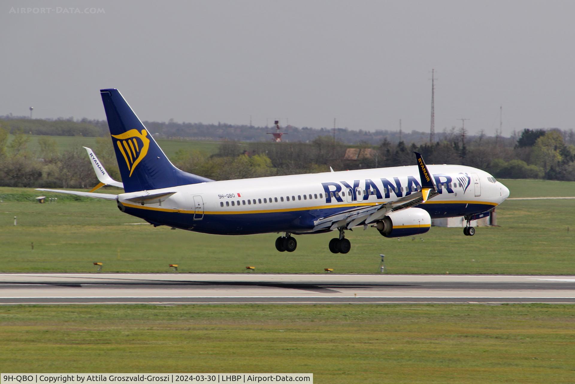 9H-QBO, 2016 Boeing 737-8AS C/N 44714, LHBP/BUD - Liszt Ferenc International Airport, Hungary