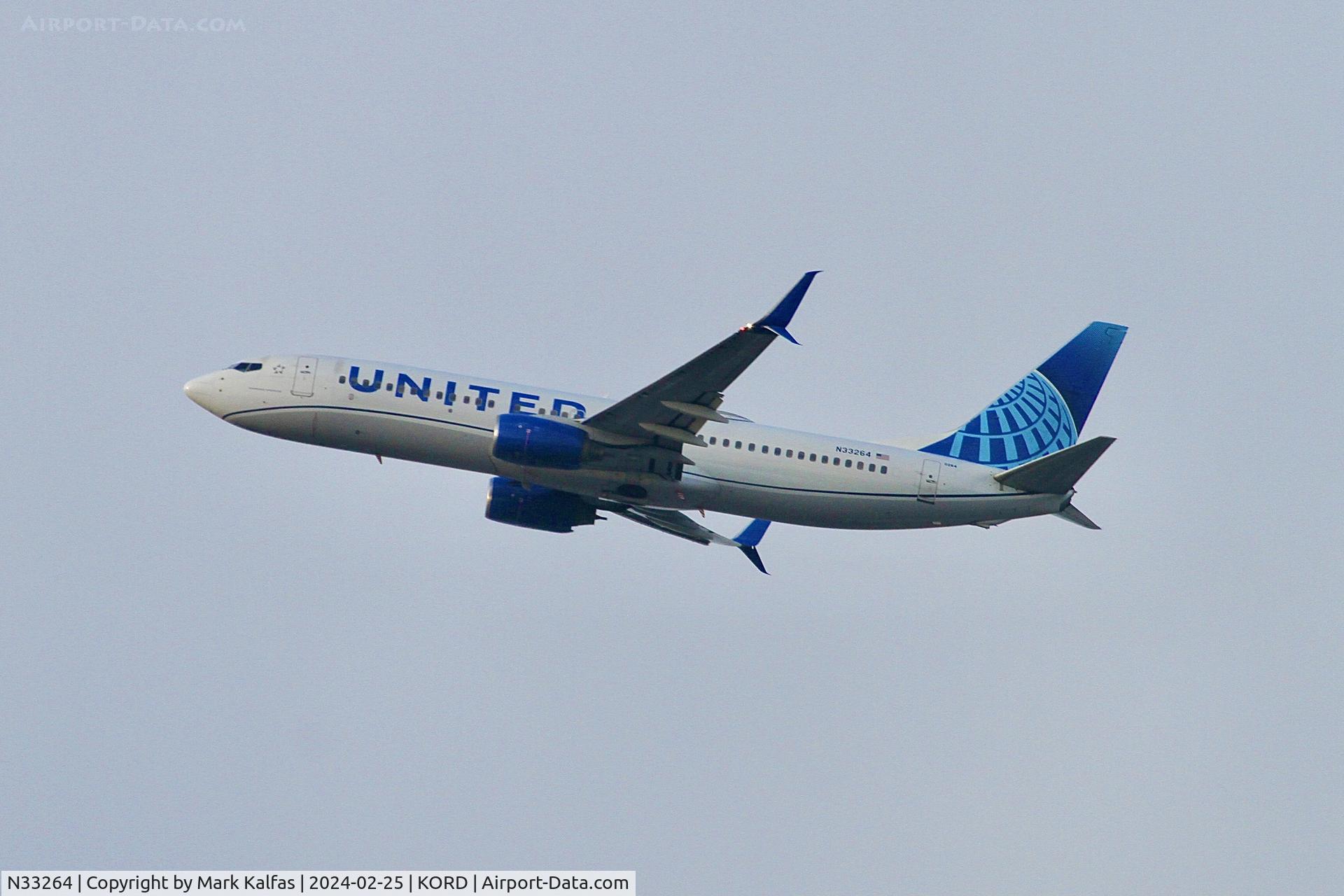 N33264, 2001 Boeing 737-824 C/N 31584, B738 United Airlines Boeing 737-824 N33264 UAL1865 ORD-MCI