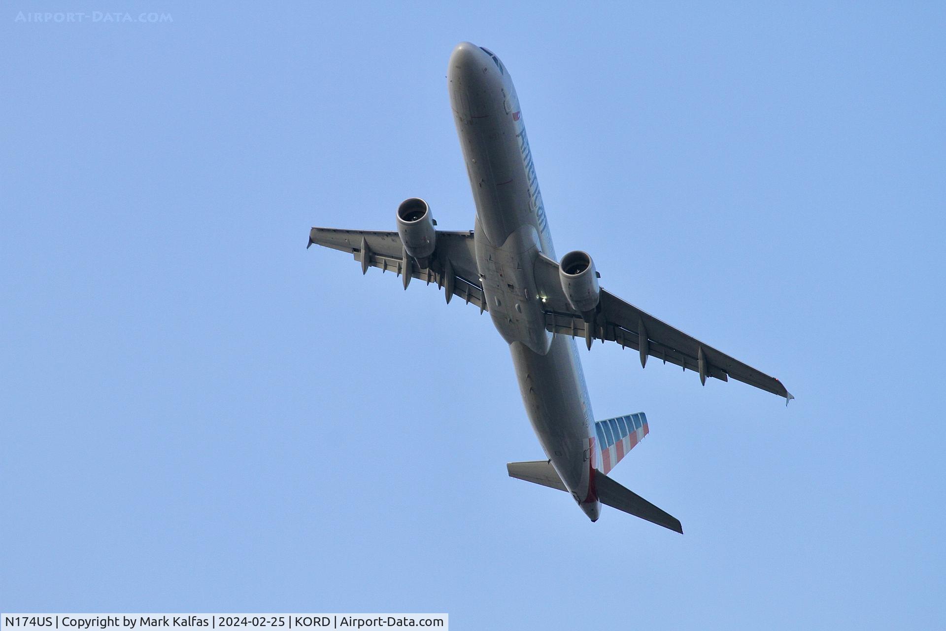 N174US, 2001 Airbus A321-211 C/N 1492, A321 American Airlines Airbus A321-211 N174US
AAL627 ORD-CLT