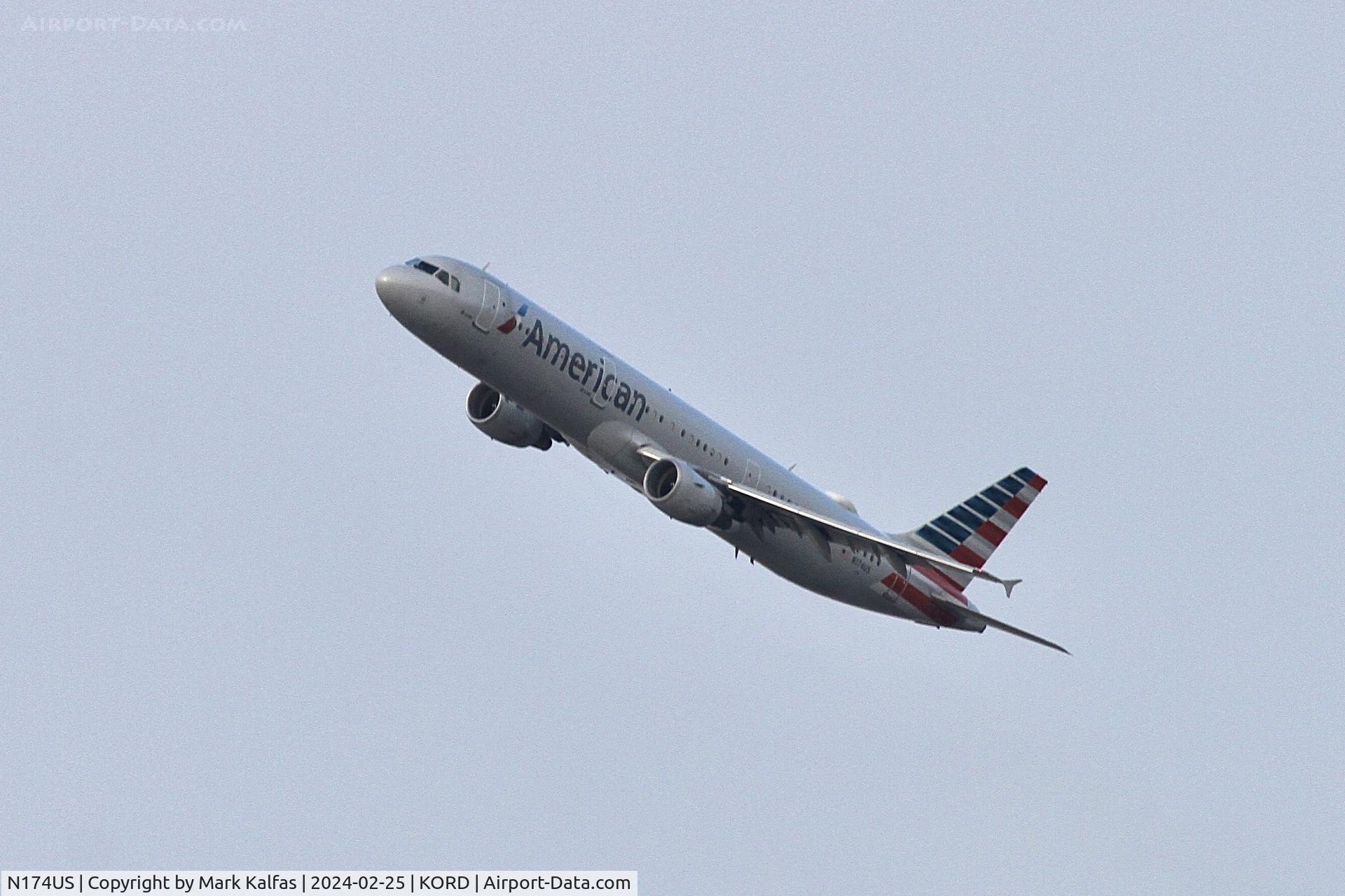 N174US, 2001 Airbus A321-211 C/N 1492, A321 American Airlines Airbus A321-211 N174US
AAL627 ORD-CLT
