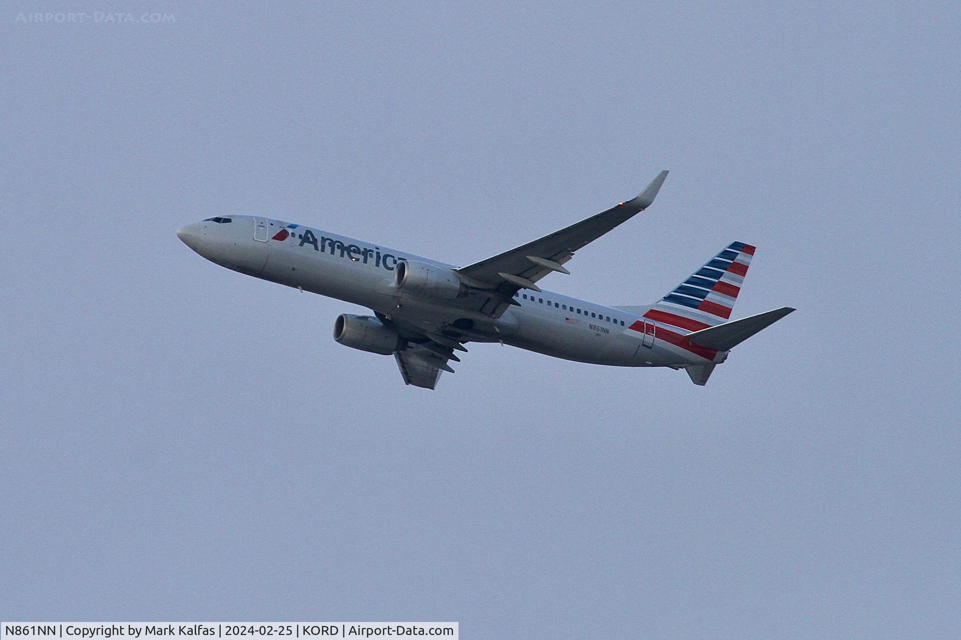 N861NN, 2010 Boeing 737-823 C/N 31109, B738 American Airlines BOEING 737-823  N861NN AAL1941 KORD-PHL