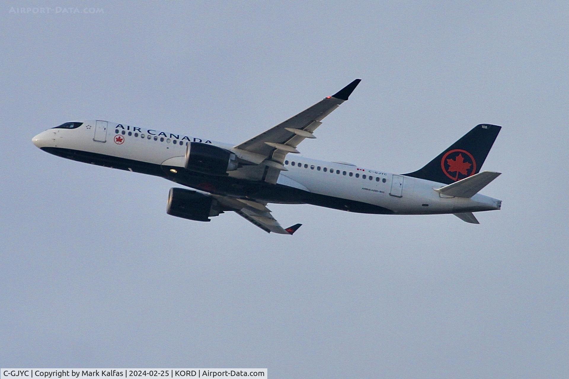C-GJYC, 2023 Airbus 220-371 C/N 55090, BCS3 Air Canada Airbus 220-371 C-GJYC ACA506 KORD-CYYZ