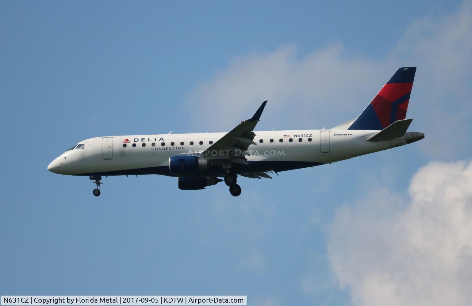 N631CZ, 2008 Embraer 175LR (ERJ-170-200LR) C/N 17000239, CPZ/DAL E175 zx MCI-DTW