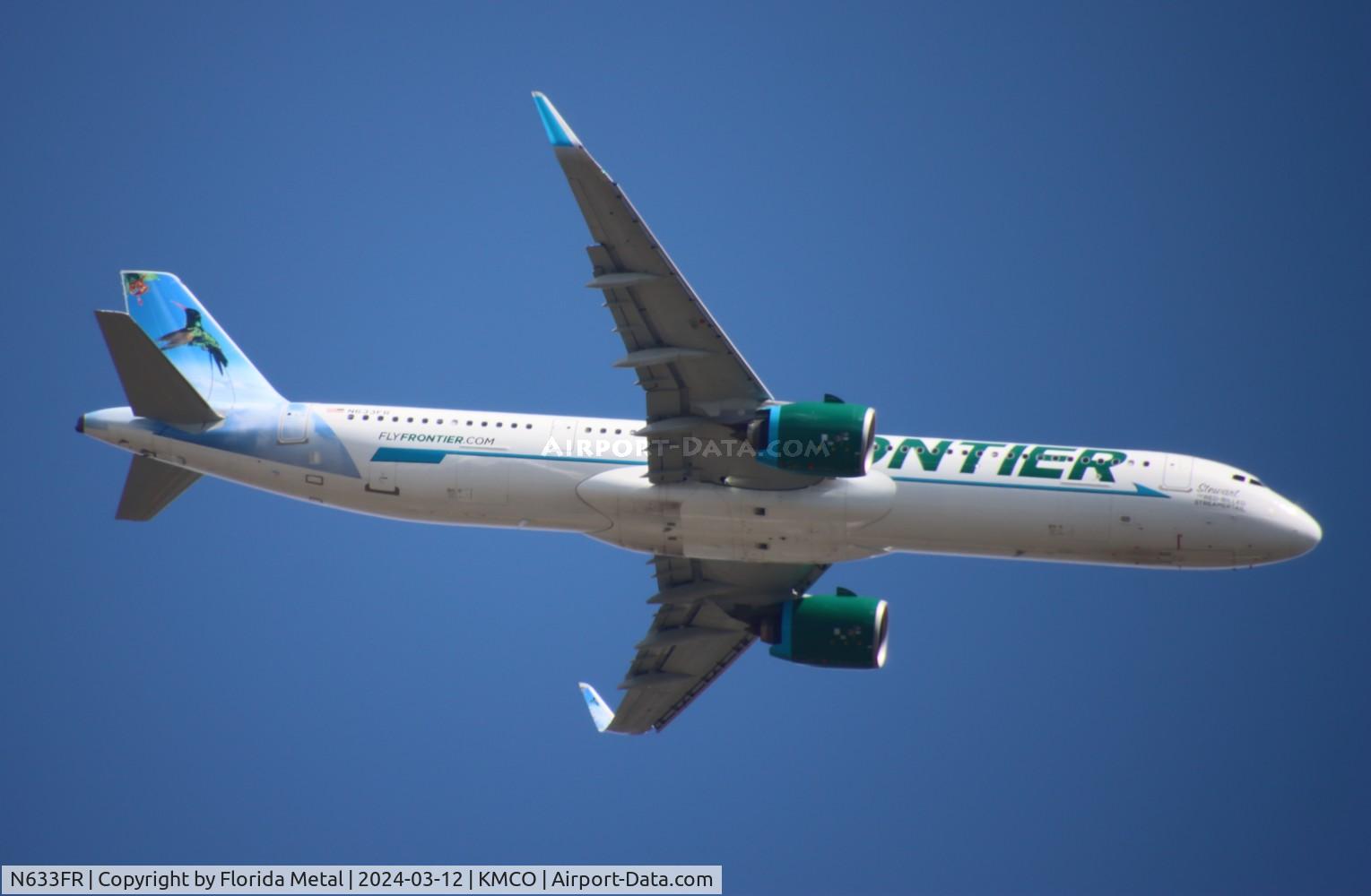 N633FR, 2023 Airbus A321-271NX C/N 11731, FFT A321N Stewart zx PWM-MCO