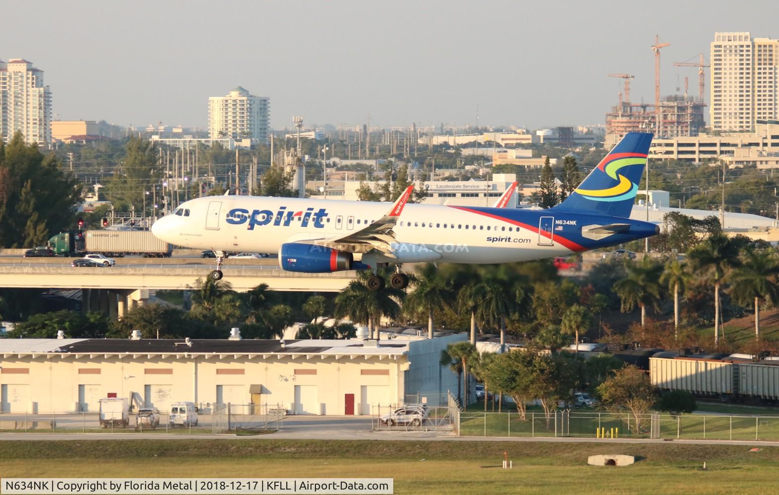 N634NK, 2014 Airbus A320-232 C/N 6370, NKS A320 blue/white zx BWI-FLL