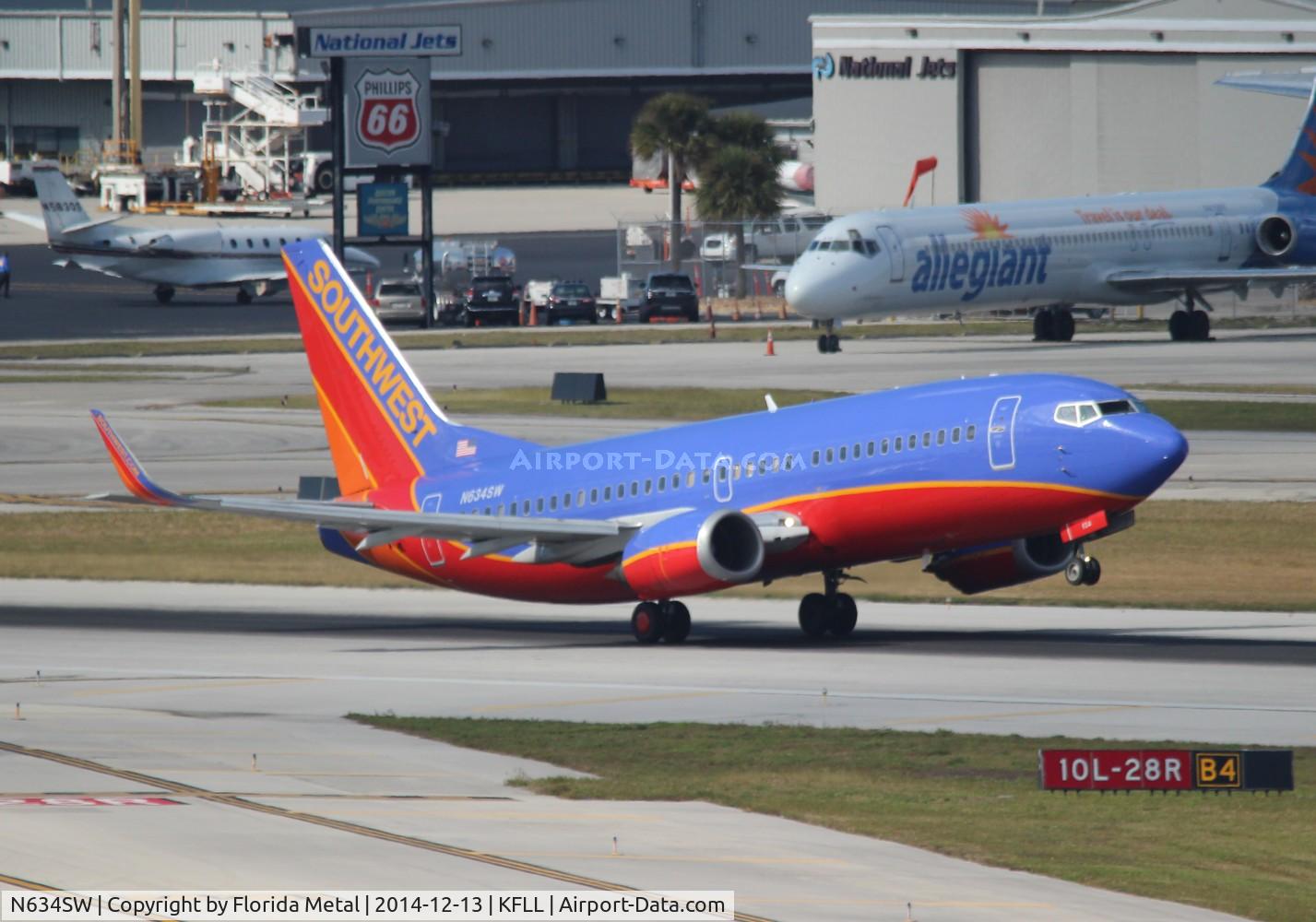 N634SW, 1996 Boeing 737-3H4 C/N 27937, SWA 733 oc zx FLL-MSY
