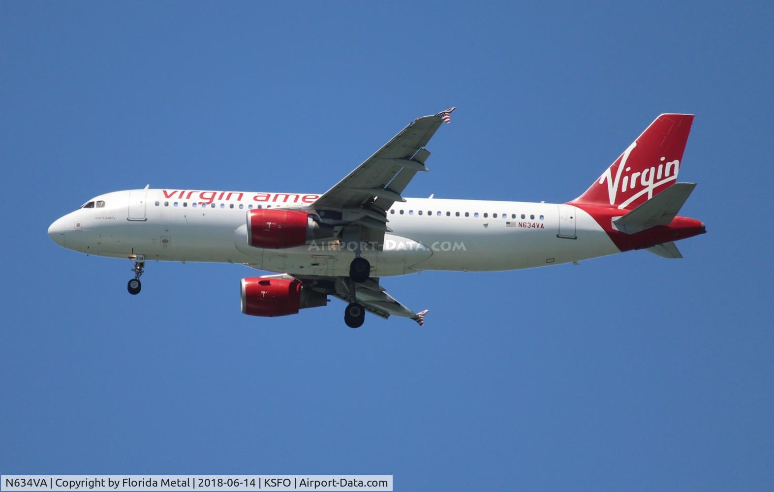 N634VA, 2008 Airbus A320-214 C/N 3359, VRD A320 zx SEA-SFO