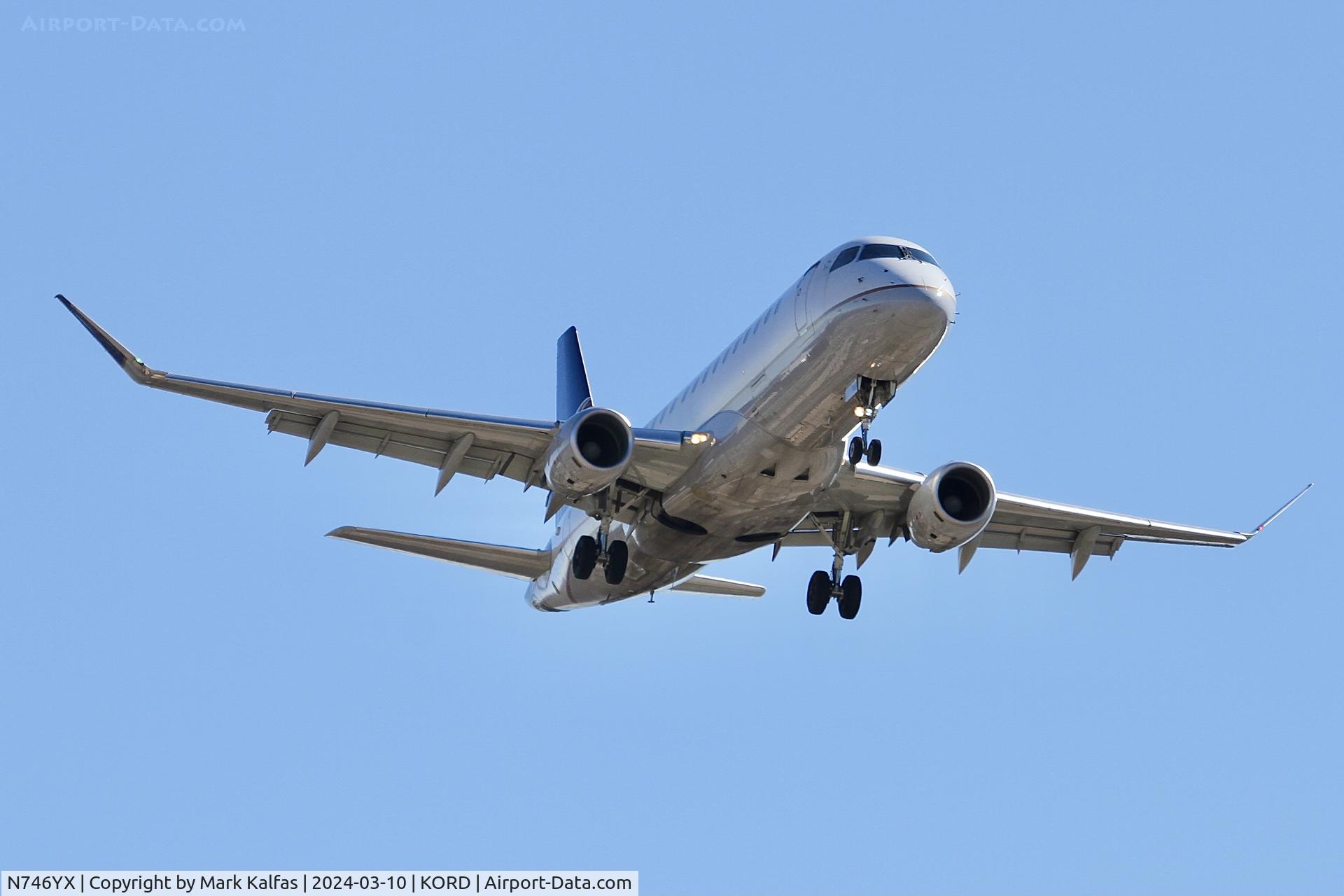 N746YX, 2017 Embraer 175LR (ERJ-170-200LR) C/N 17000671, E75L Republic / United Express 1ERJ-170-200LR  N746YX RPA3677 IND-ORD