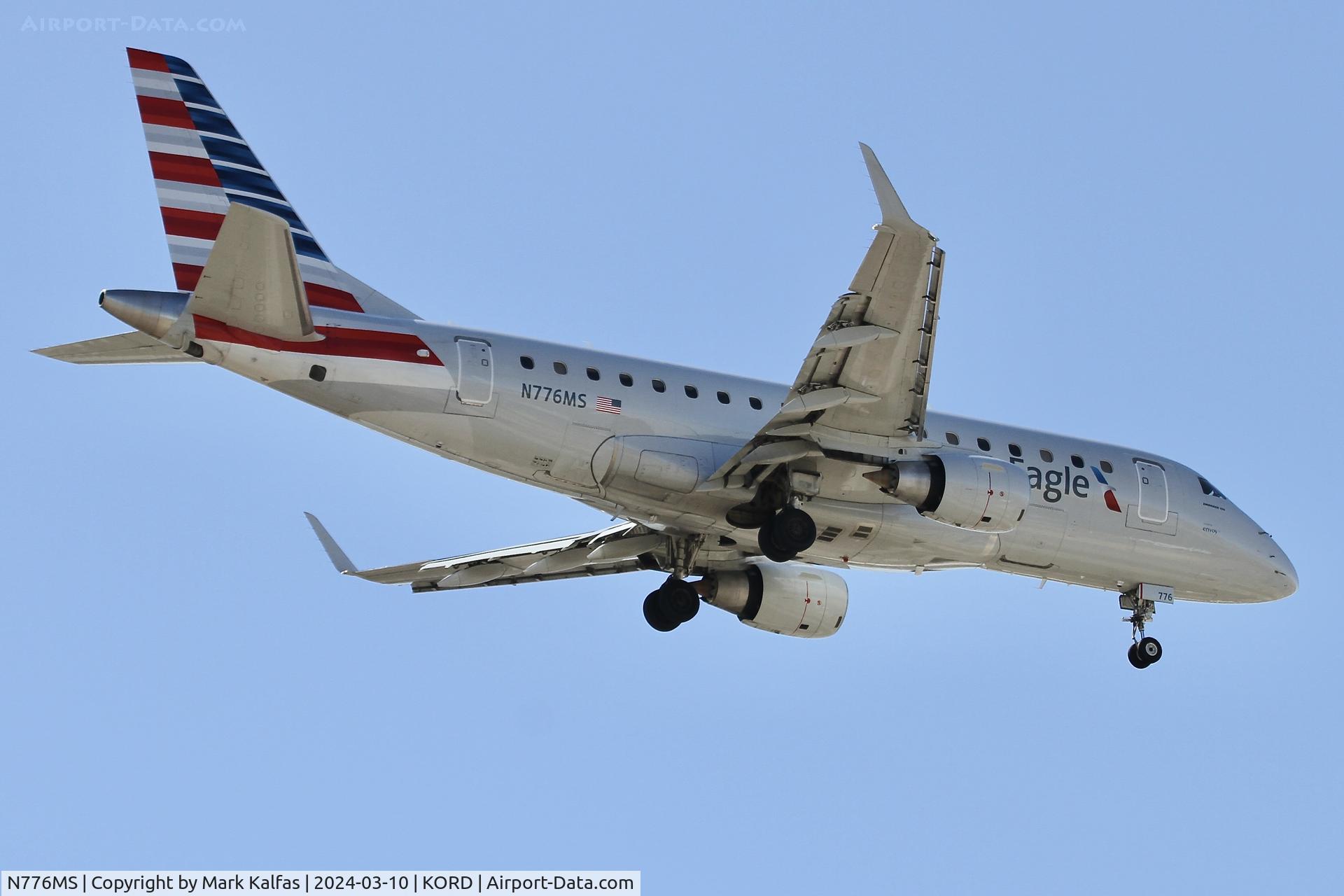 N776MS, 2004 EMBRAER ERJ 170-100 SE C/N 50, E170 Envoy/ American Eagle EMBRAER ERJ 170-100 SE N776MS ENY3742 MEM-ORD