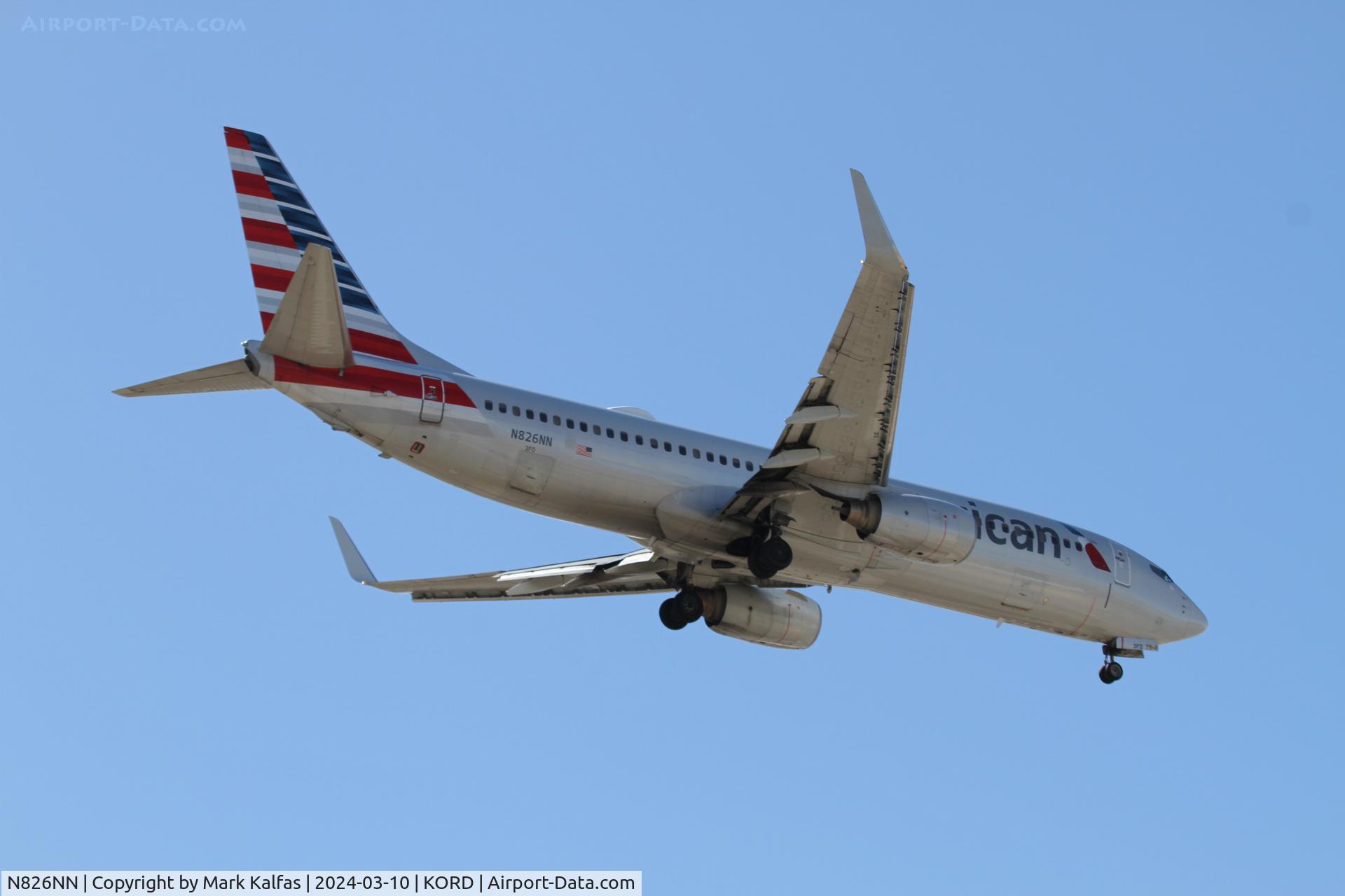 N826NN, 2010 Boeing 737-823 C/N 31089, B738 American Airlines Boeing 737-823 N826NN AAL2754 DFW-ORD