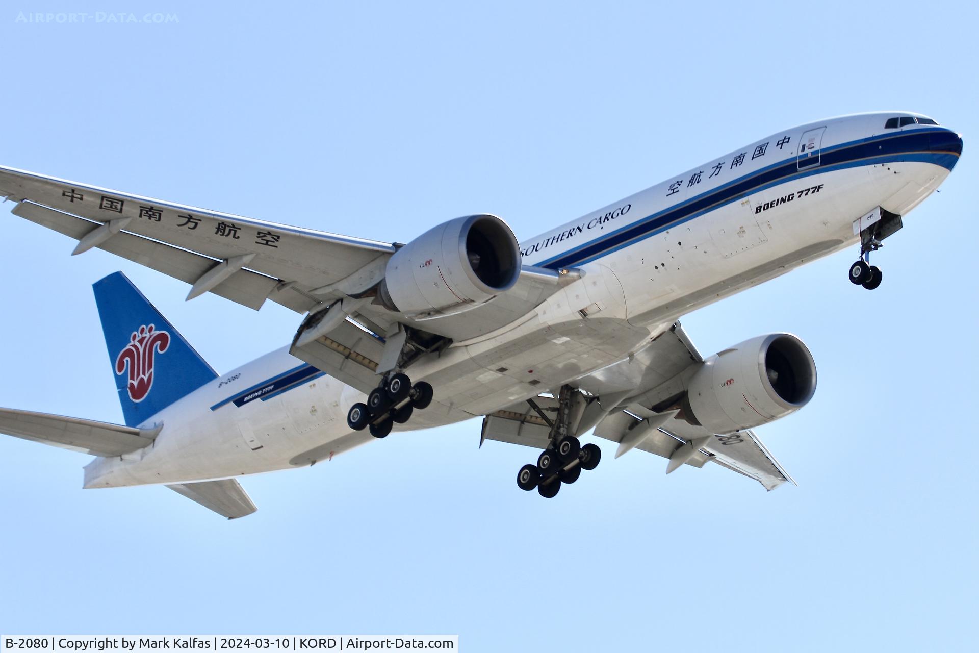 B-2080, 2011 Boeing 777-F1B C/N 37314, B77L China Southern Cargo  Search all Boeing 777-F1B B-2080 CSN437 PANC-ORD