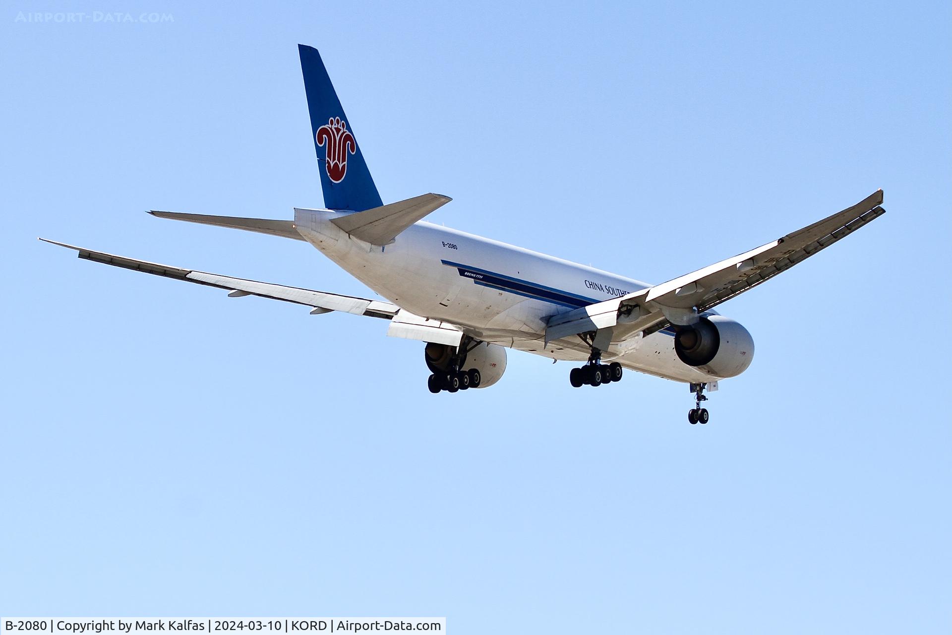 B-2080, 2011 Boeing 777-F1B C/N 37314, B77L China Southern Cargo  Search all Boeing 777-F1B B-2080 CSN437 PANC-ORD