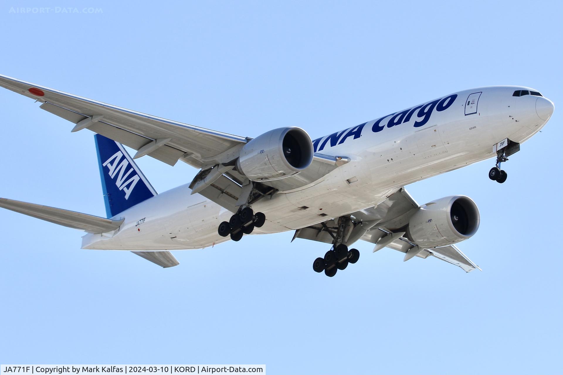 JA771F, 2018 Boeing 777-F C/N 65756, B77L ANA CARGO BOEING 777-200LR JA771F ANA8402 RJJA-ORD
