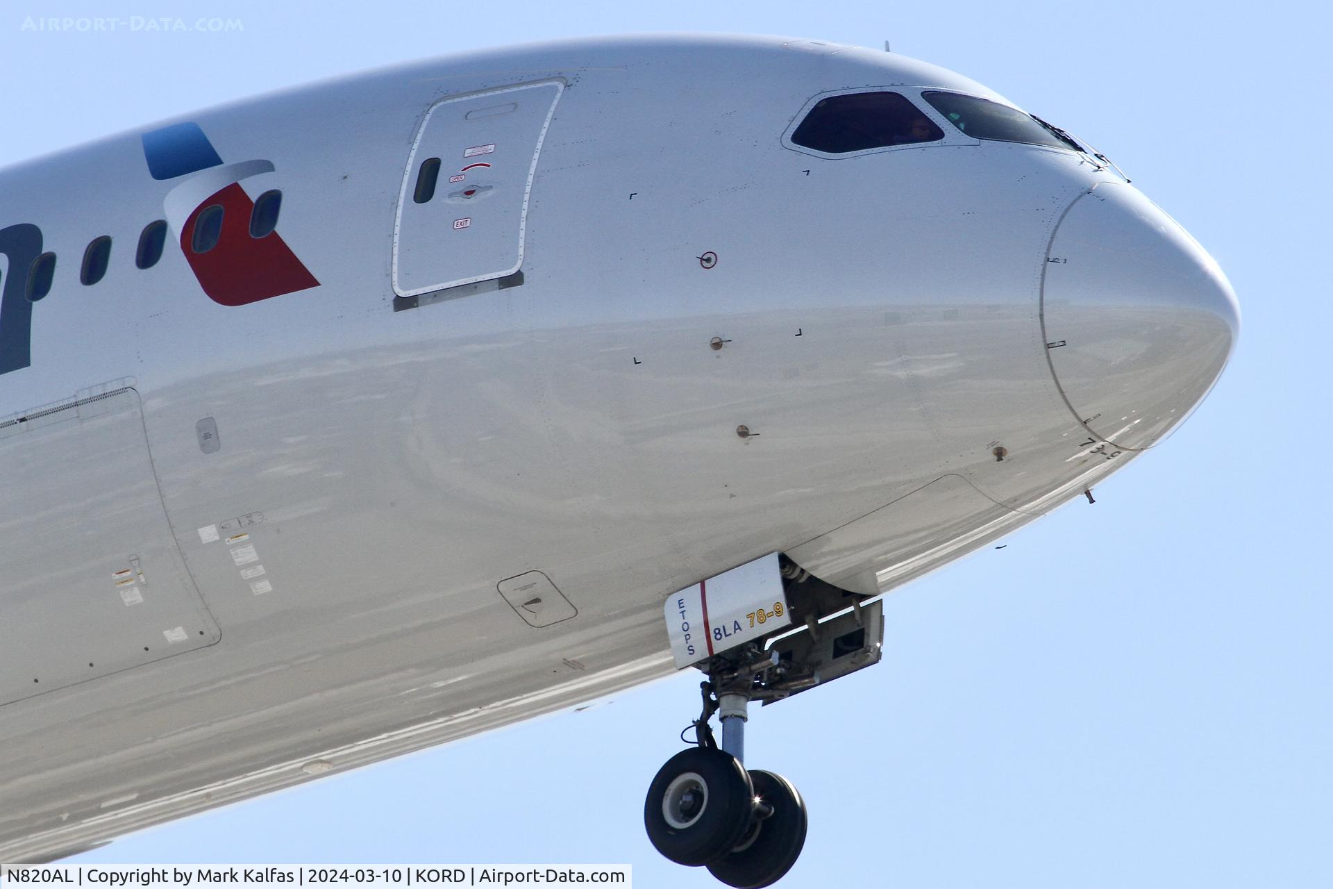 N820AL, 2016 Boeing 787-9 Dreamliner C/N 40639, B789 American Airlines 787-9 Dreamliner  N820AL AAL87 EGLL-KORD
