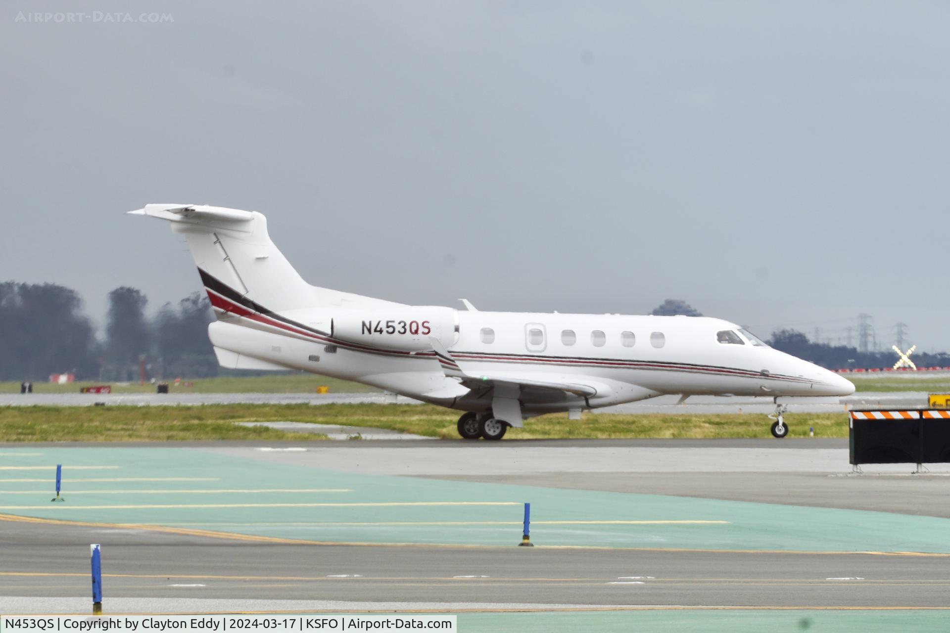 N453QS, 2022 Embraer Executive Aircraft Inc. EMB-505 Phenom 300 C/N 50500683, Runway 10 SFO 2024