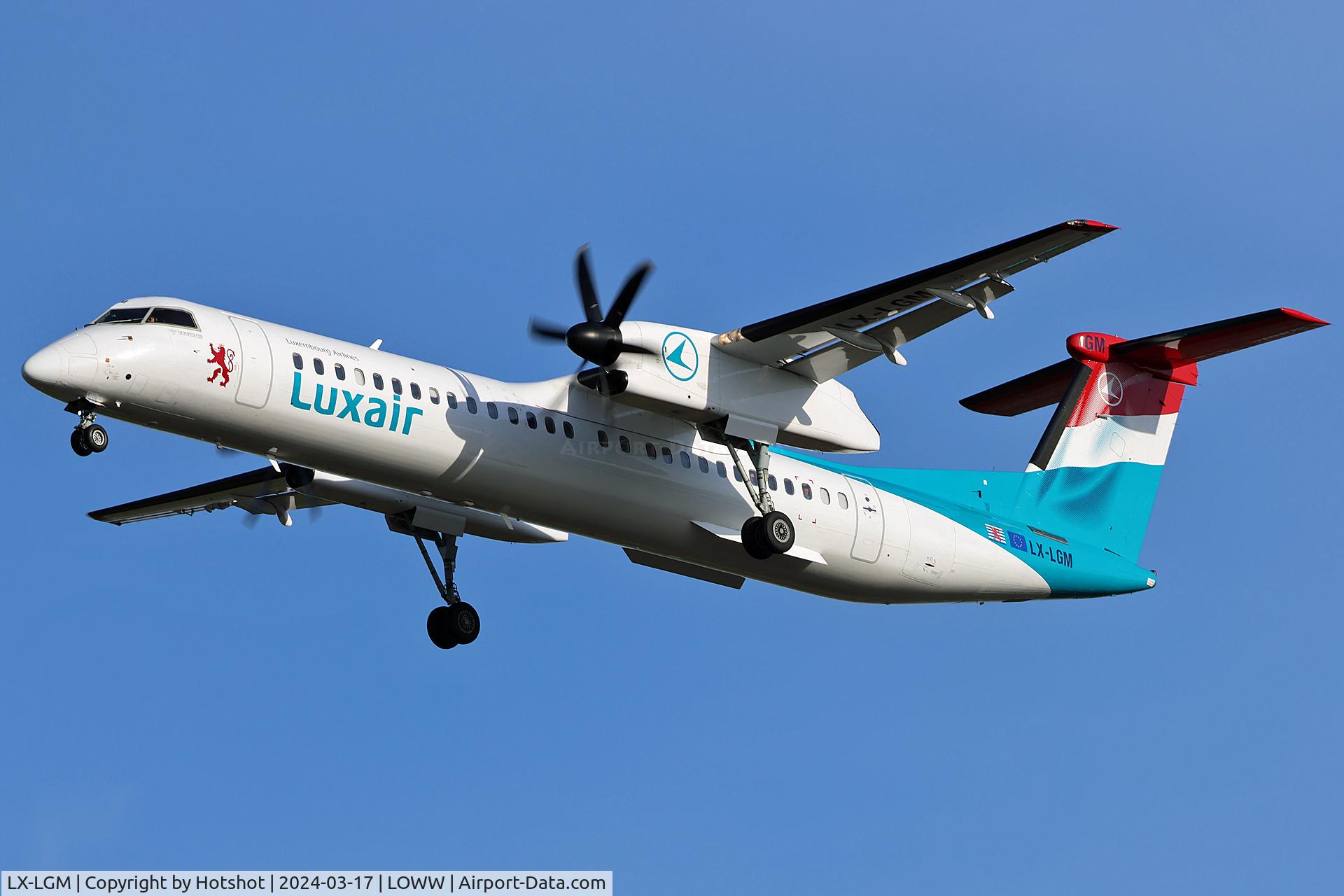 LX-LGM, 2012 De Havilland Canada DHC-8-402Q Dash 8 C/N 4425, On final runway 34