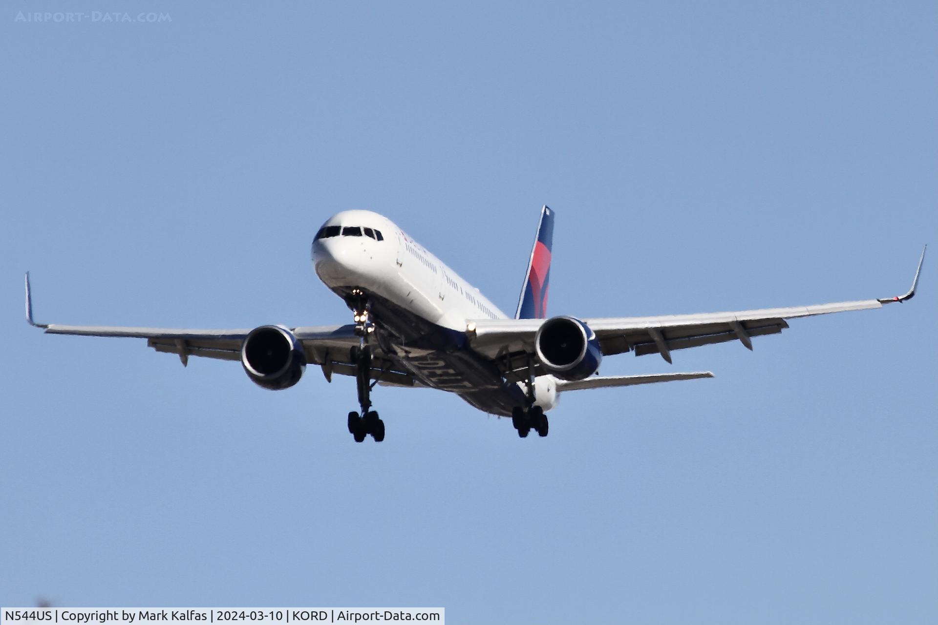 N544US, 1996 Boeing 757-251 C/N 26491, B752 Delta Airlines Boeing 757-251(WL) N544US DAL1477  ATL-ORD
