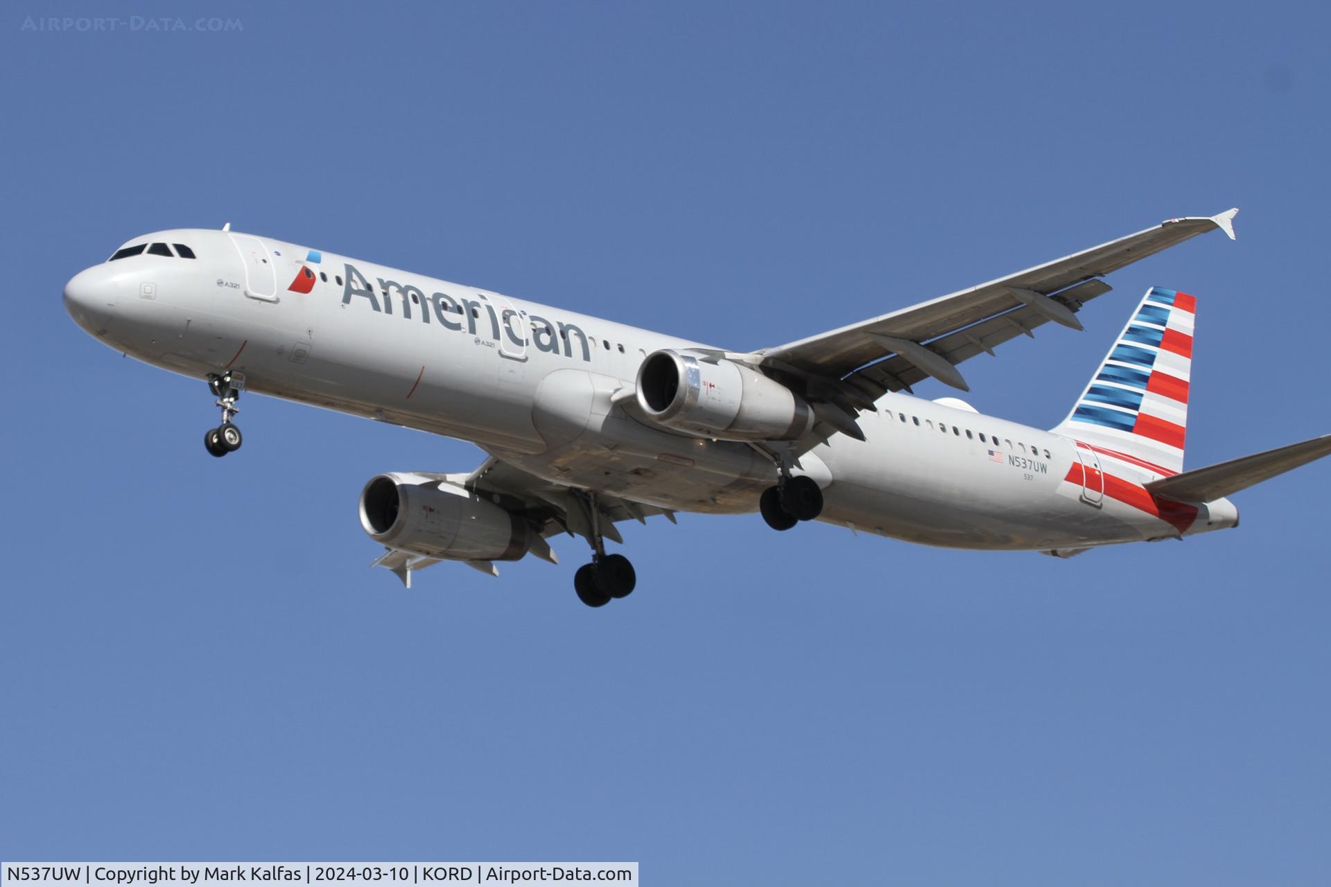 N537UW, 2009 Airbus A321-231 C/N 4041, A321 American Airlines Airbus 321-231 N537UW AAL518 SAN-ORD