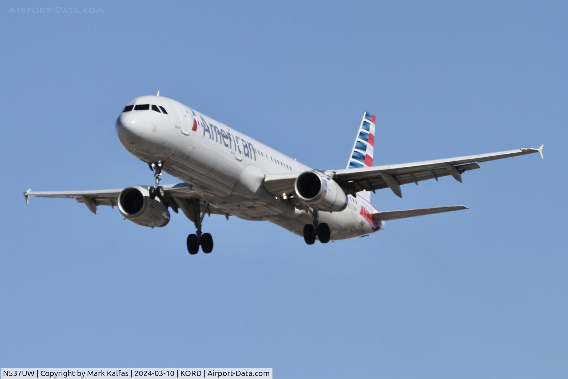 N537UW, 2009 Airbus A321-231 C/N 4041, A321 American Airlines Airbus 321-231 N537UW AAL518 SAN-ORD