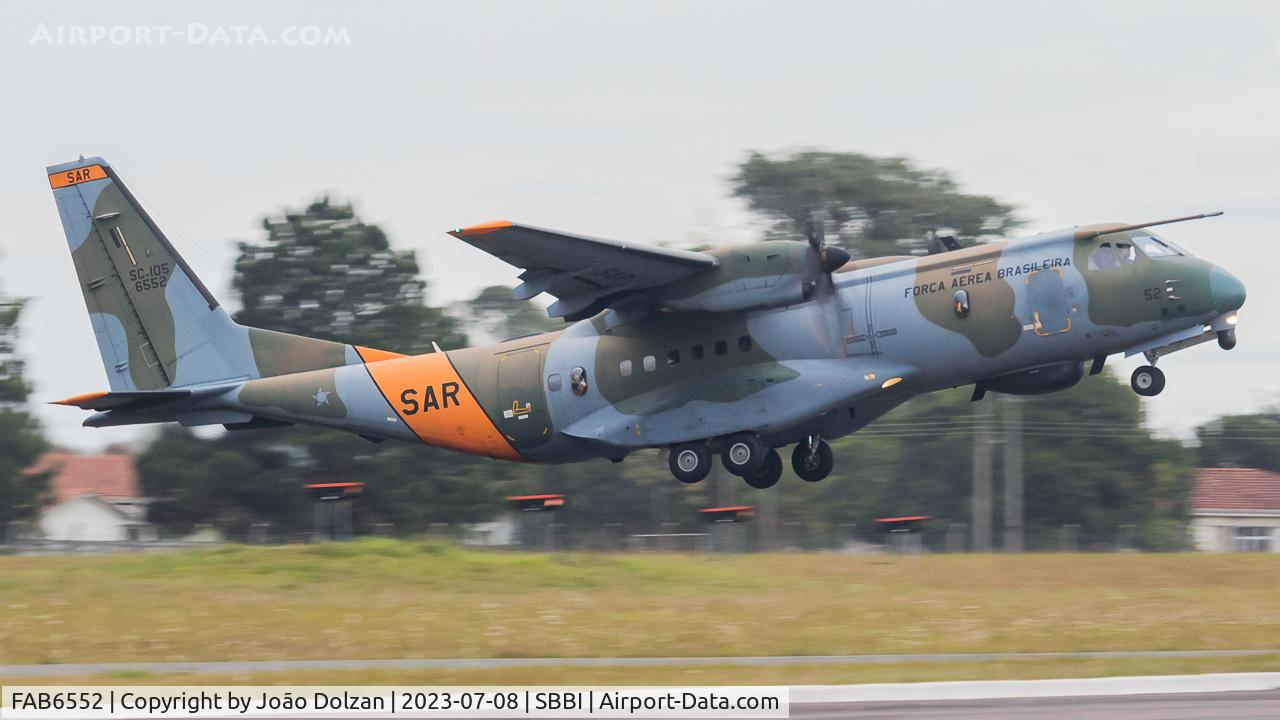 FAB6552, 2020 Airbus SC-105 C/N S-195, Taking off from SBBI for another SAR mission.