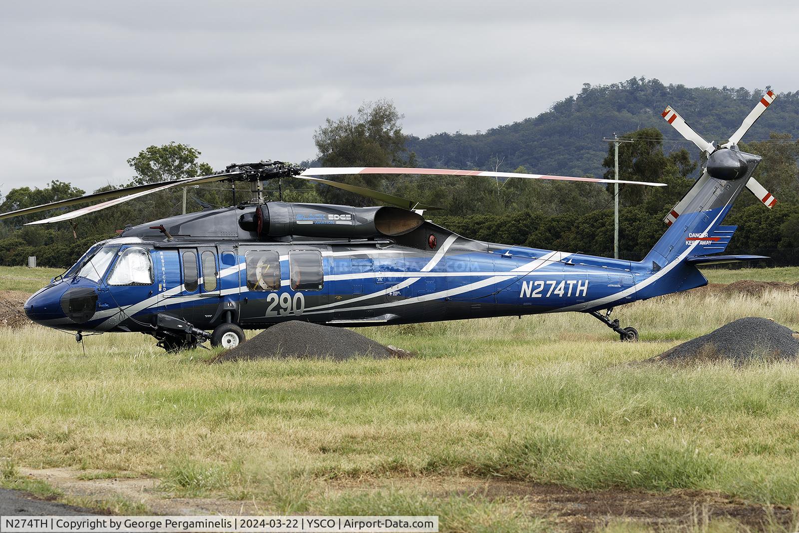 N274TH, 1979 Sikorsky UH-60A Black Hawk C/N 70091, On the ground during the 2024 airshow.