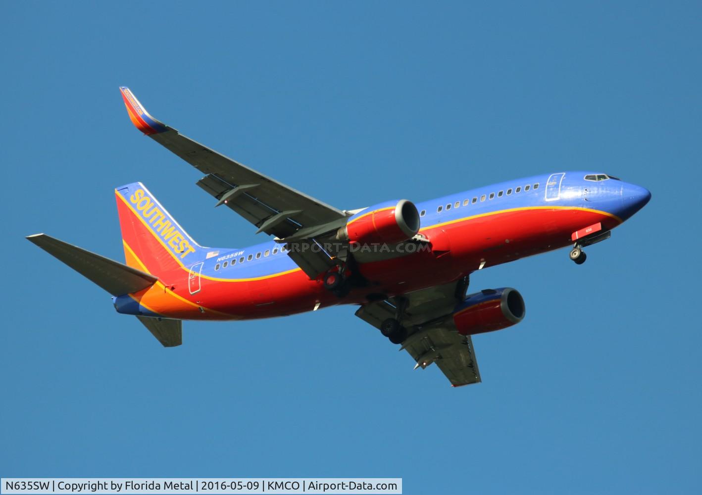 N635SW, 1996 Boeing 737-3H4 C/N 27708, SWA 733 oc zx CMH-MCO