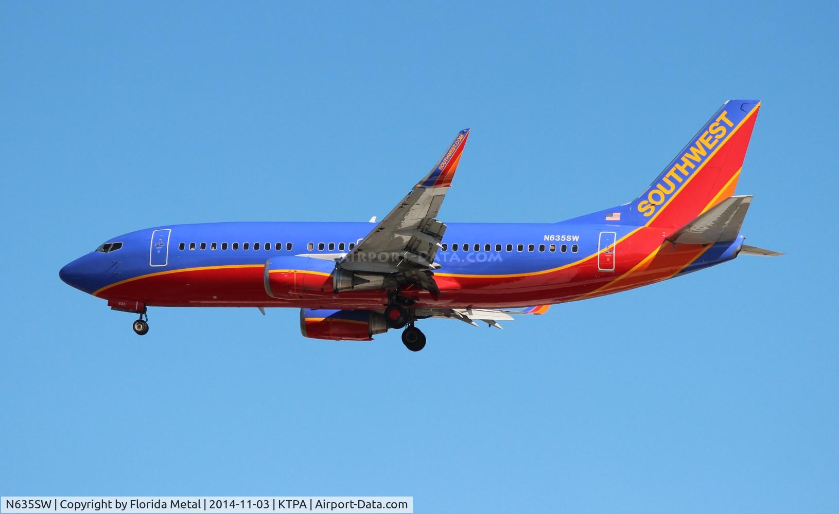 N635SW, 1996 Boeing 737-3H4 C/N 27708, SWA 733 oc zx HOU-TPA