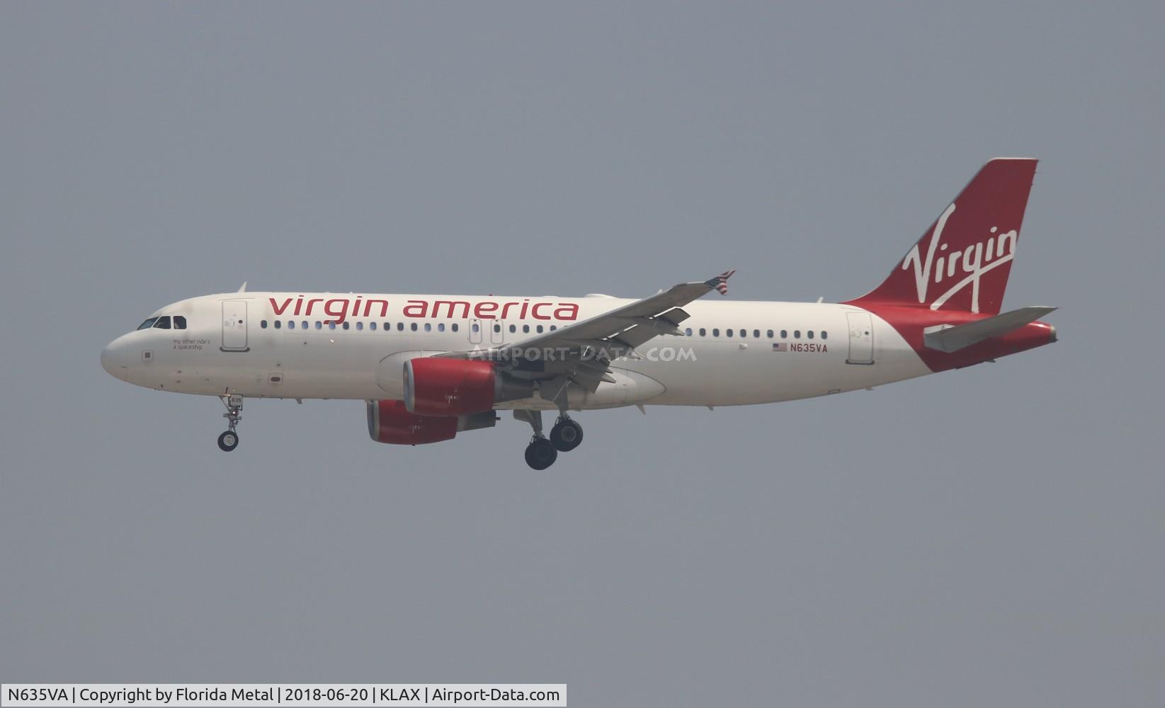 N635VA, 2008 Airbus A320-214 C/N 3398, VRD A320 zx BOS-LAX