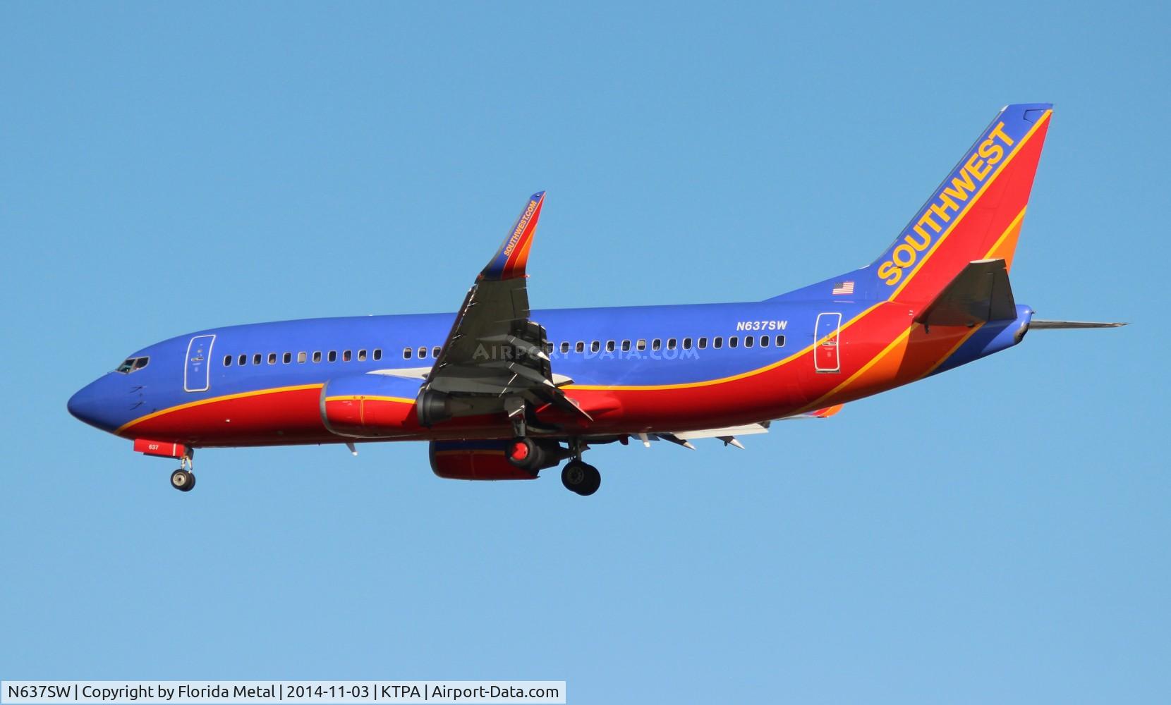 N637SW, 1996 Boeing 737-3H4 C/N 27710, SWA 733 oc zx BNA-TPA
