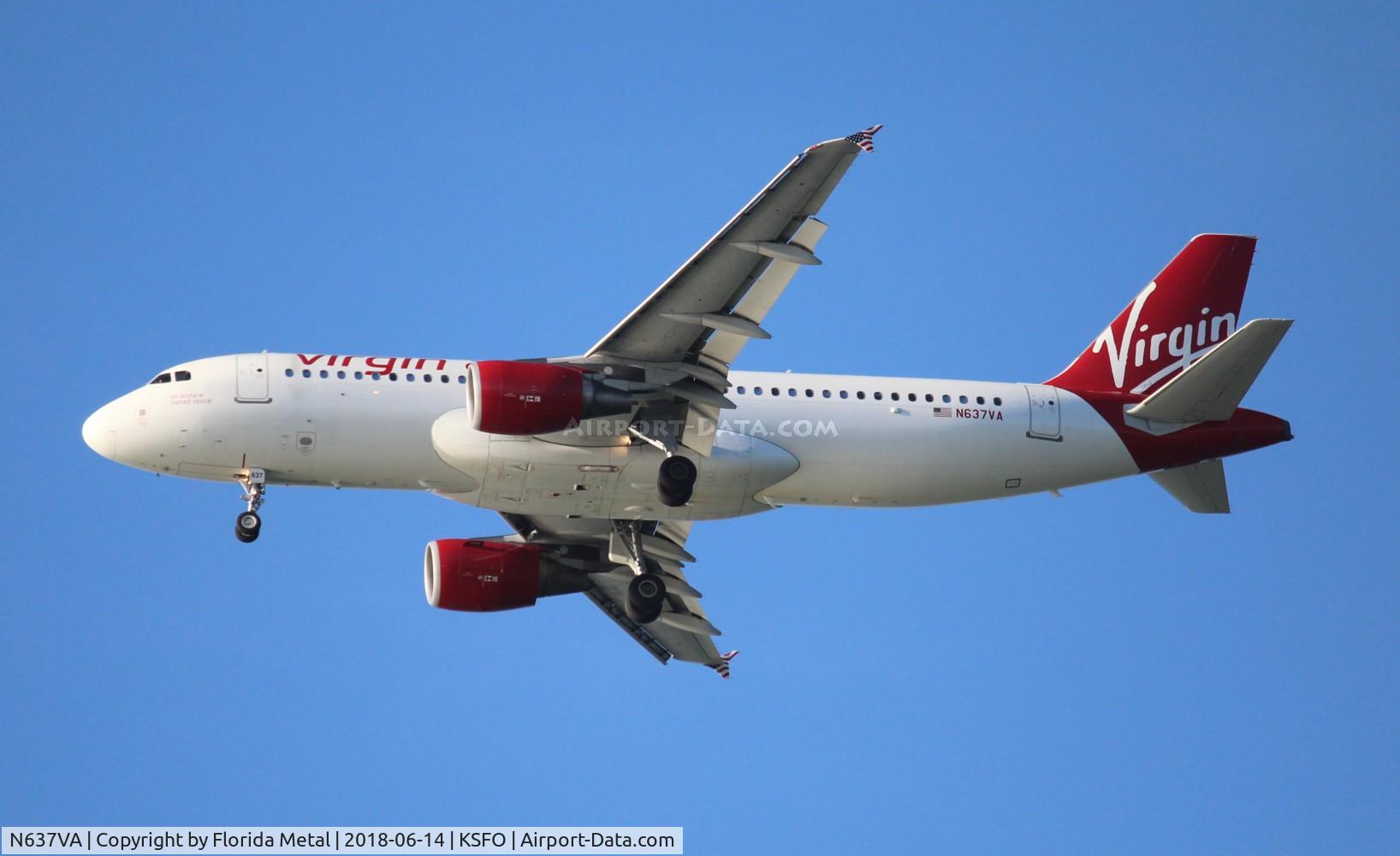 N637VA, 2008 Airbus A320-214 C/N 3465, VRD A320 zx MMPR-SFO