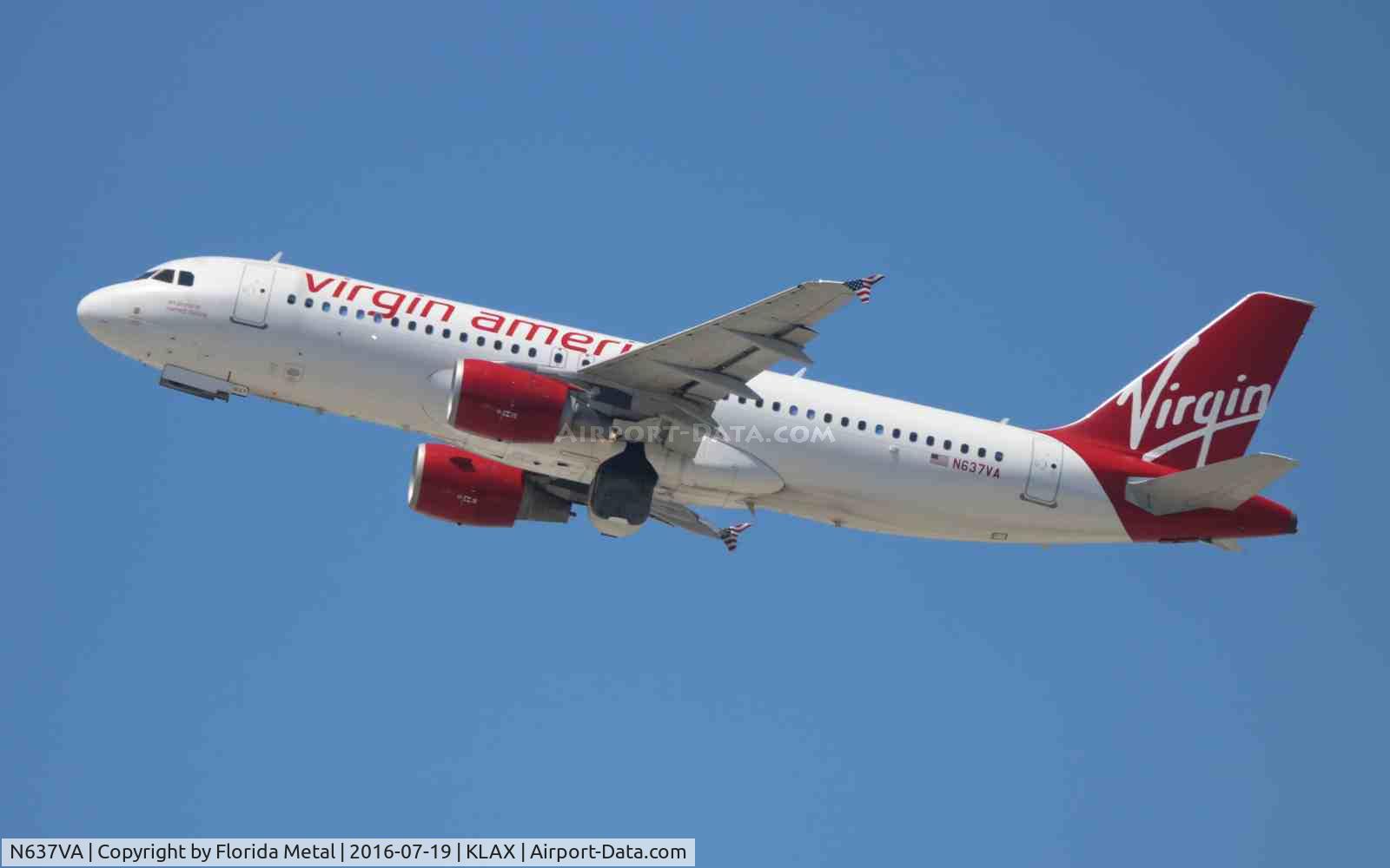 N637VA, 2008 Airbus A320-214 C/N 3465, VRD A320 zx LAX-JFK