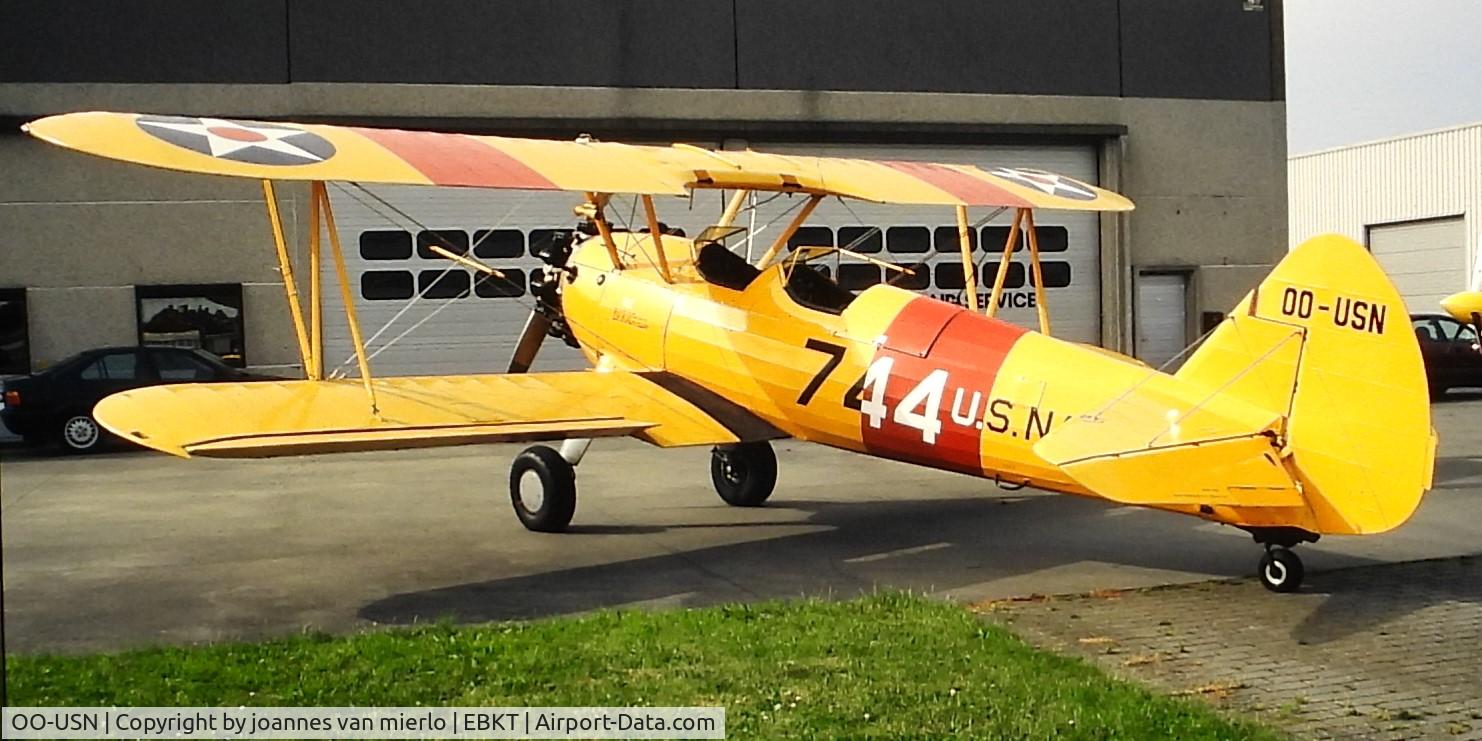 OO-USN, 1942 Boeing PT-17 Kaydet (A75N1) C/N 75-4695, ex-slide