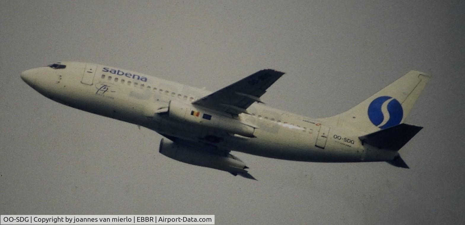 OO-SDG, 1975 Boeing 737-229 C/N 21135, ex-slide