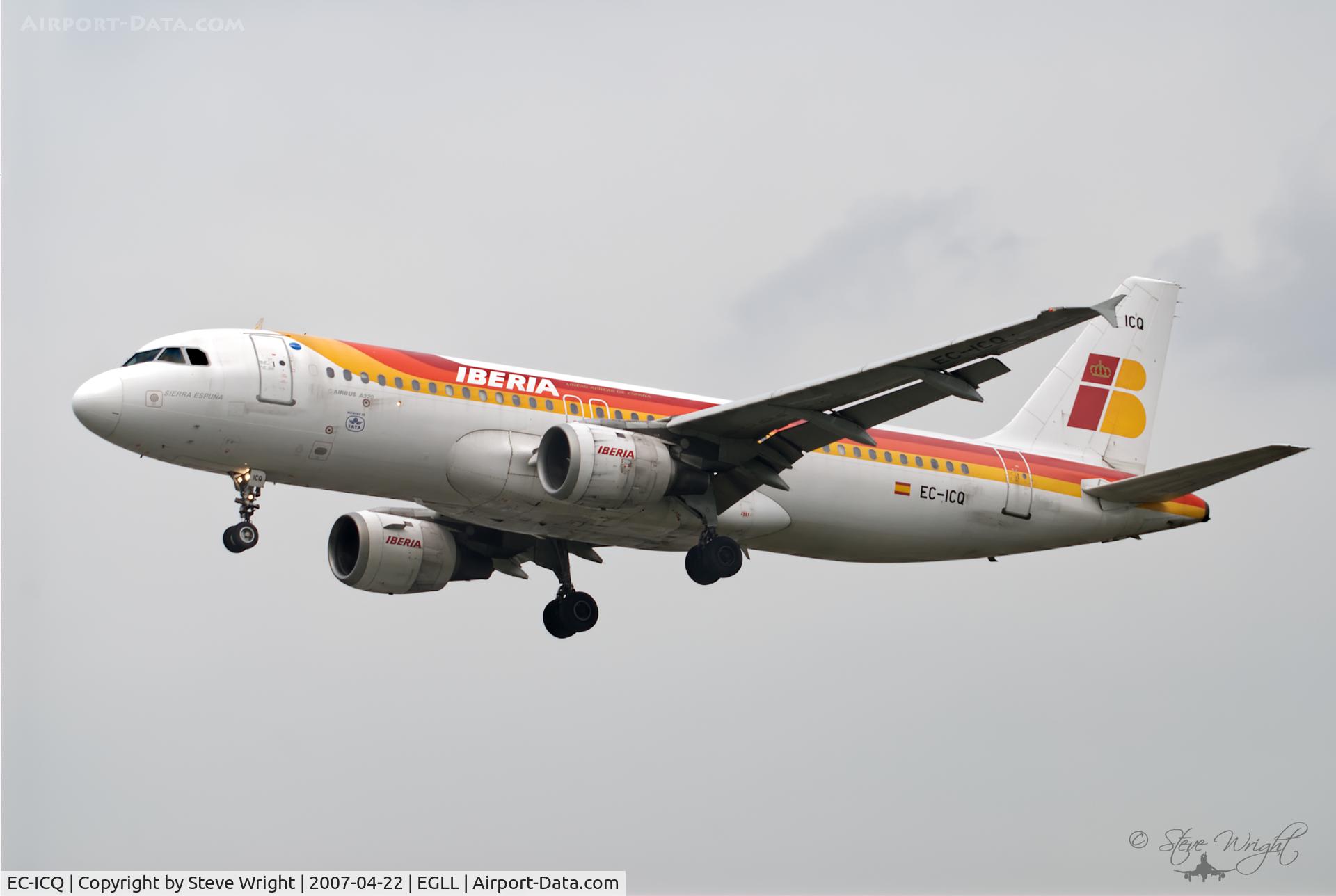 EC-ICQ, 1991 Airbus A320-211 C/N 199, London Heathrow Airport